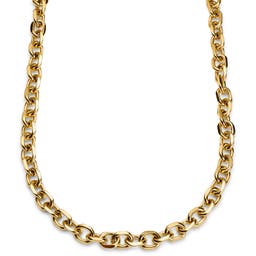 Essentials | 12 mm Gold-Tone Cable Chain Necklace