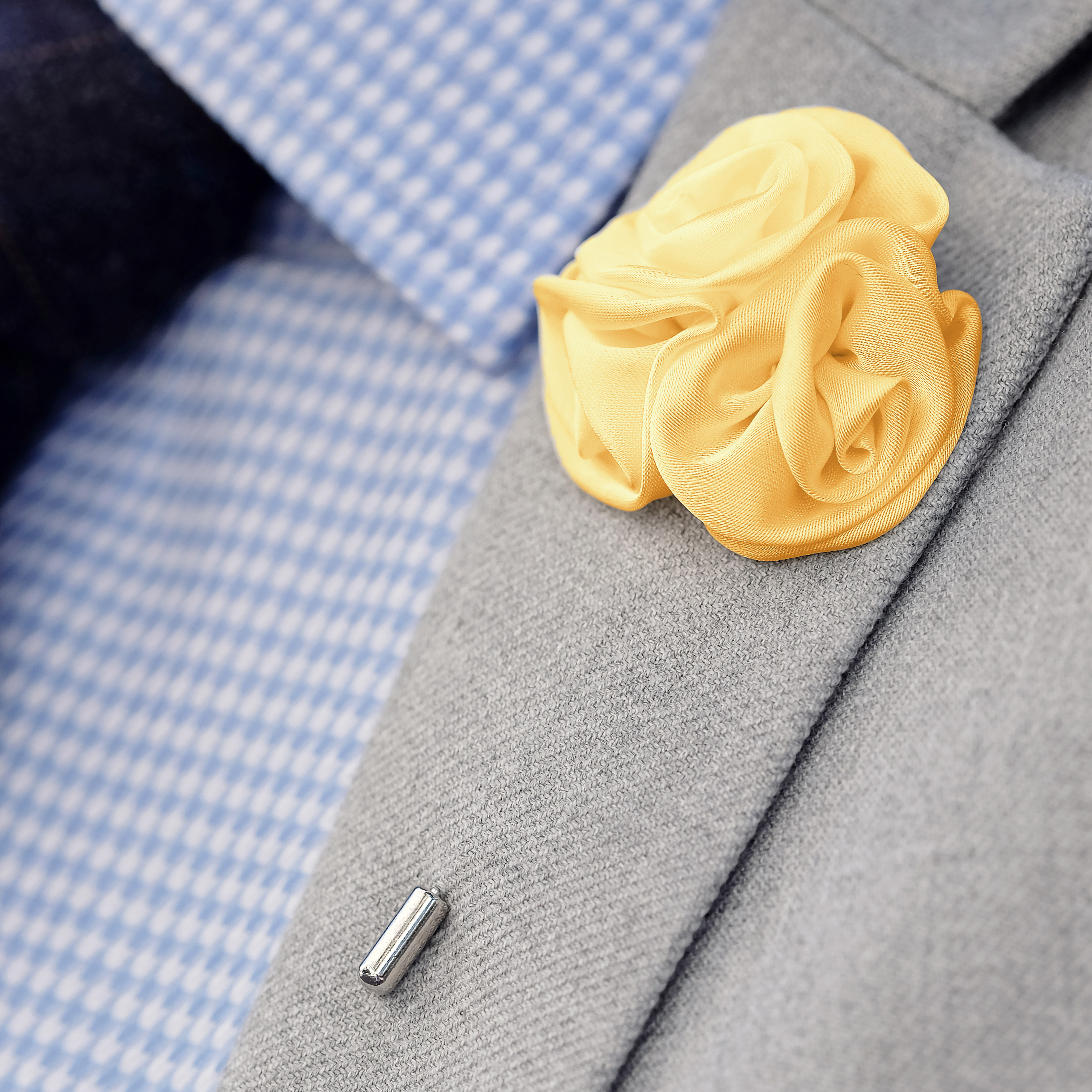 Peachy Rose Lapel Flower - 3