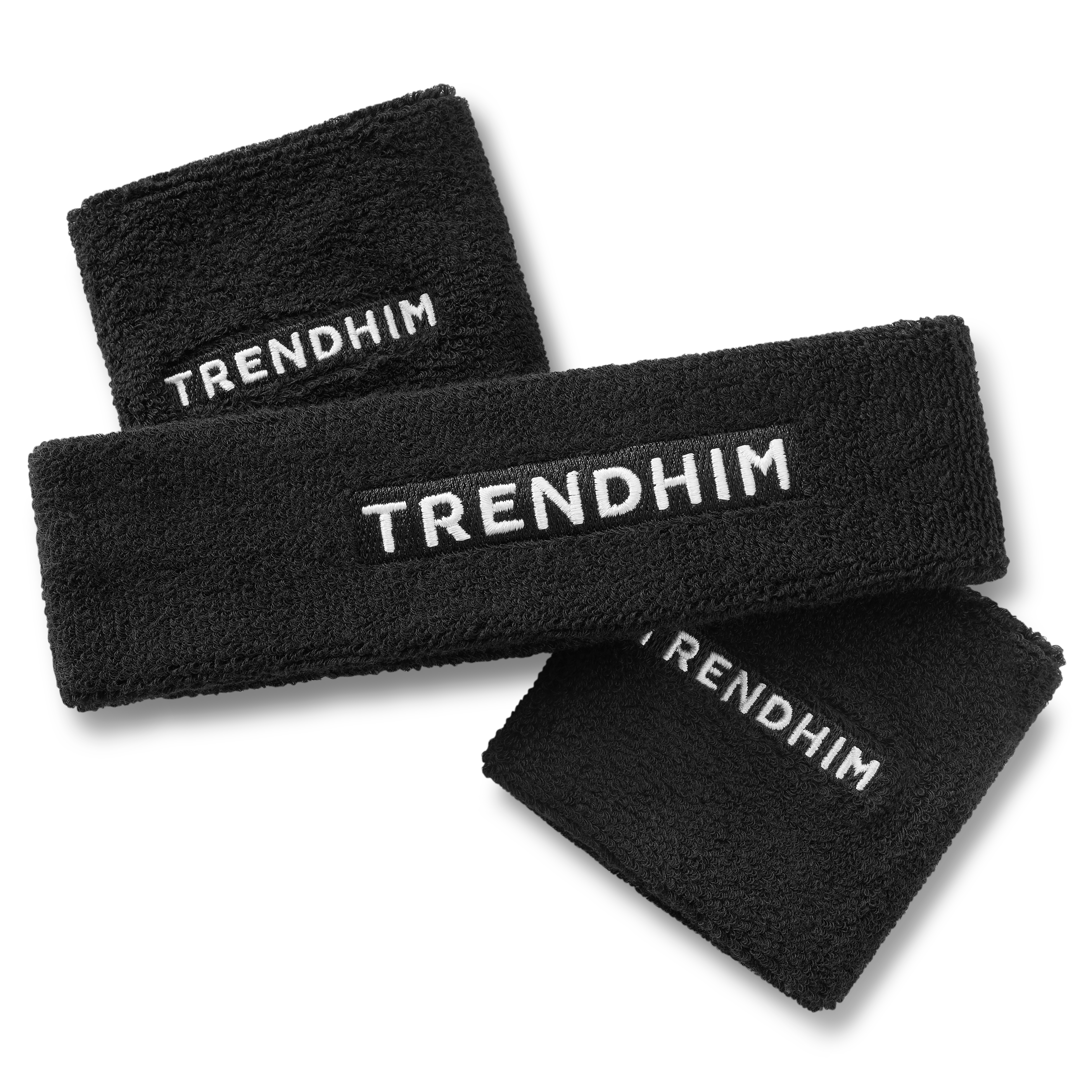 Black Sweatband Set | Headband and Wristband - 3