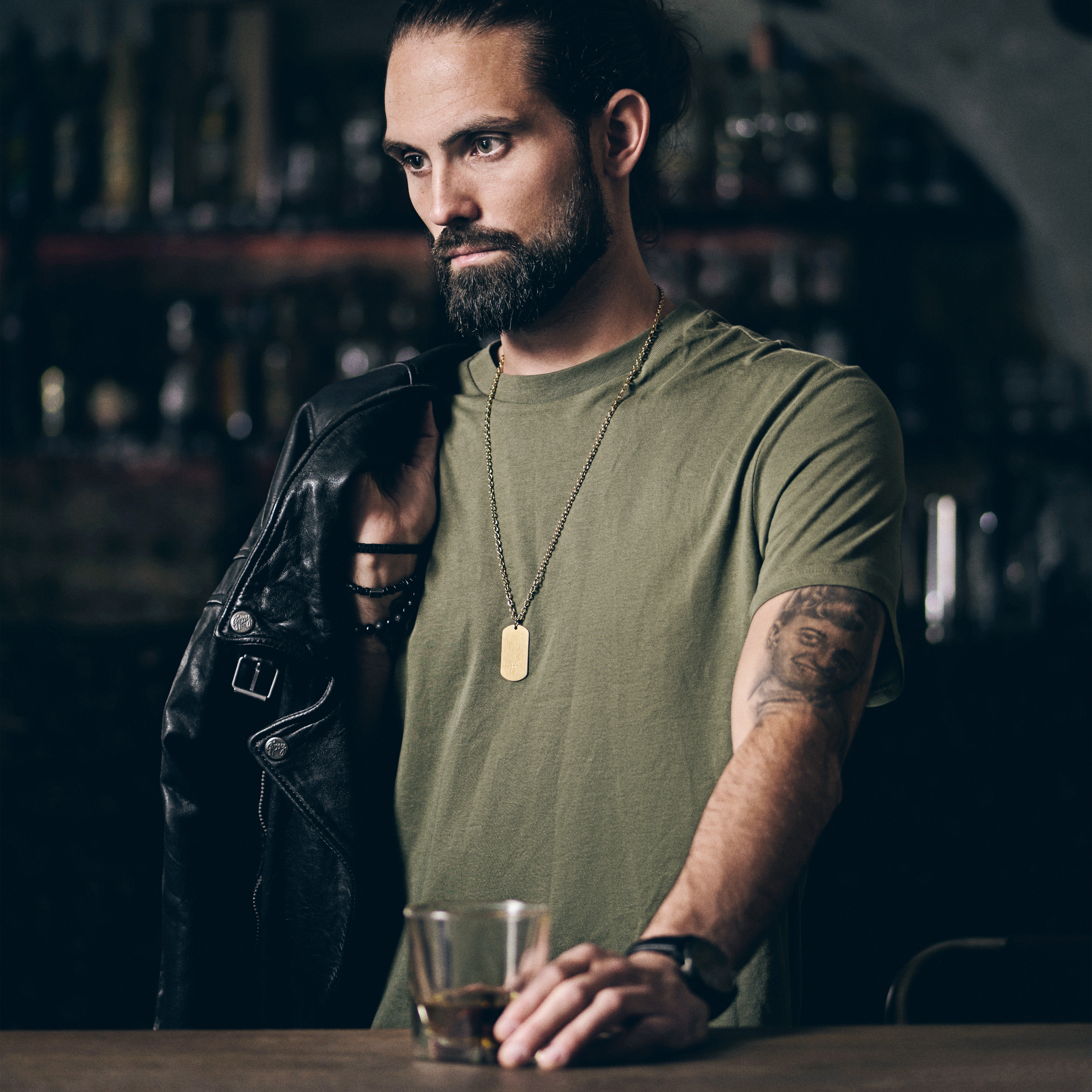 Pisces Zodiac Gold-Tone Steel Necklace  - 5