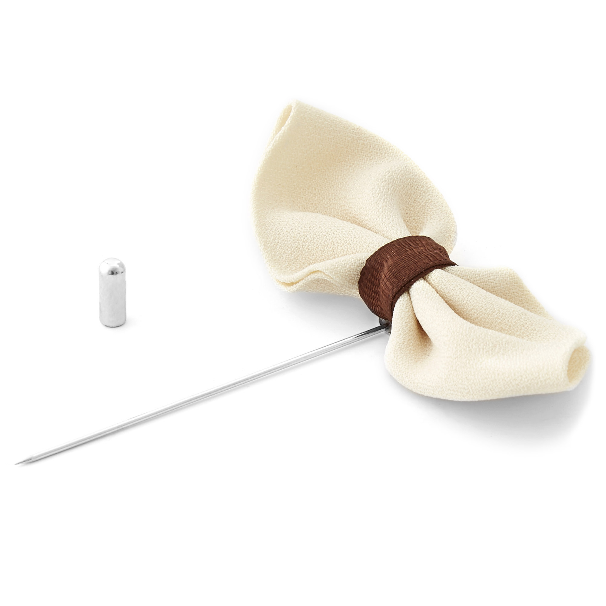 Rosett Krämvit Kavajnål - 2