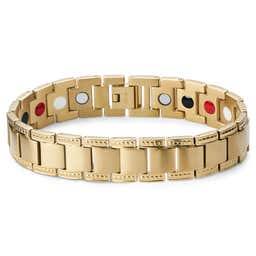 Gold-tone Titanium Magnetic Bracelet