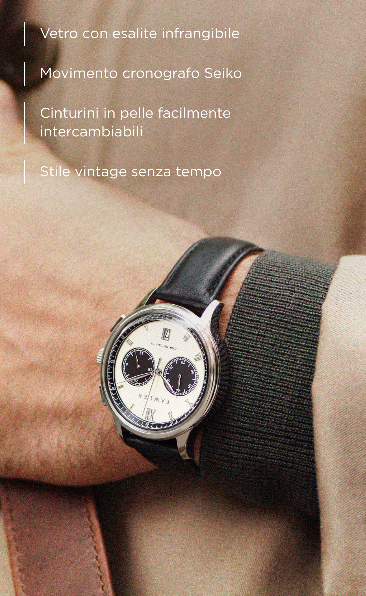 Orologio con cronometro di grande diametro - Abbigliamento e Accessori In  vendita a Bologna