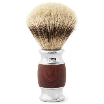 Rosewood-Look Silvertip Shaving Brush