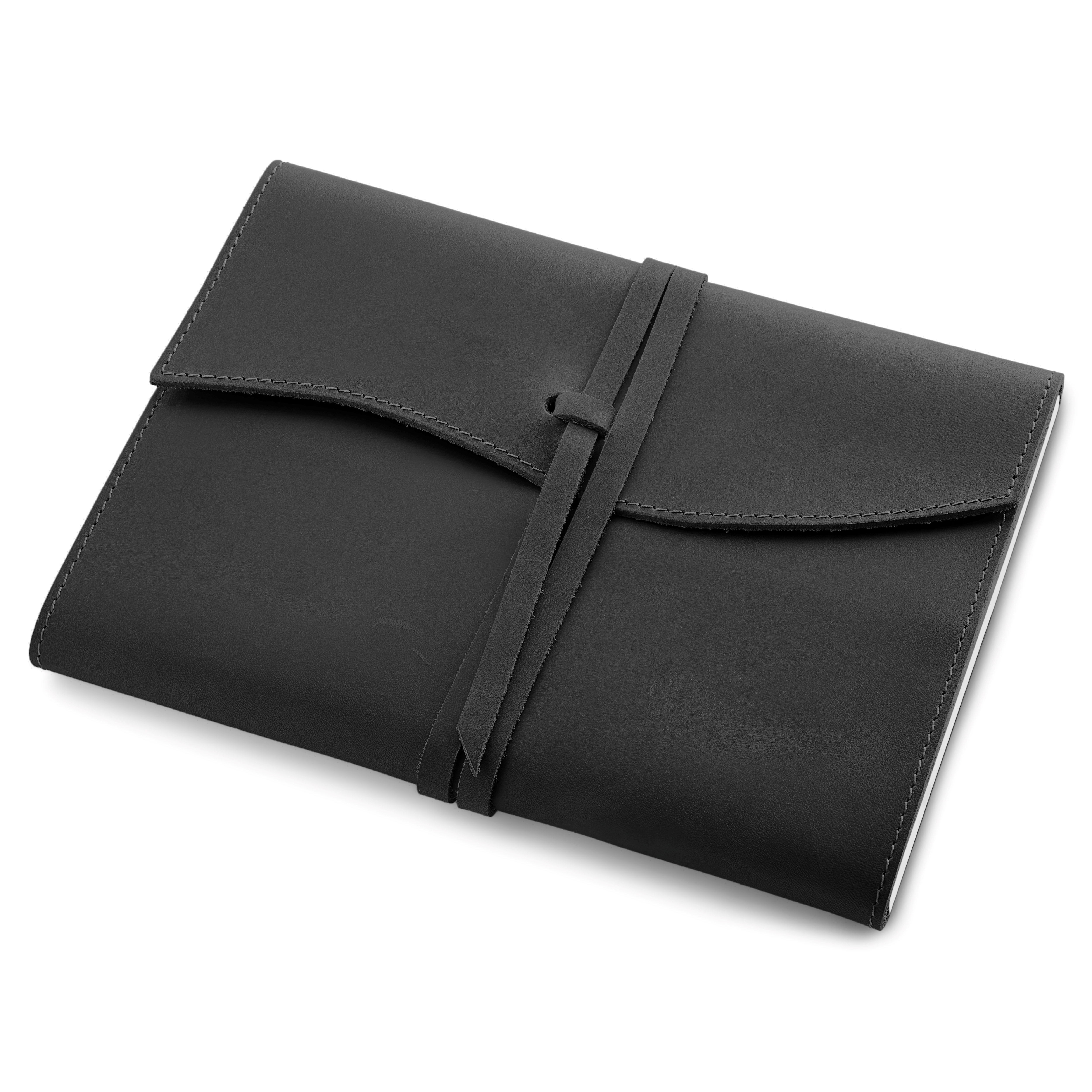 Notebook | Black Leather | Large - 2