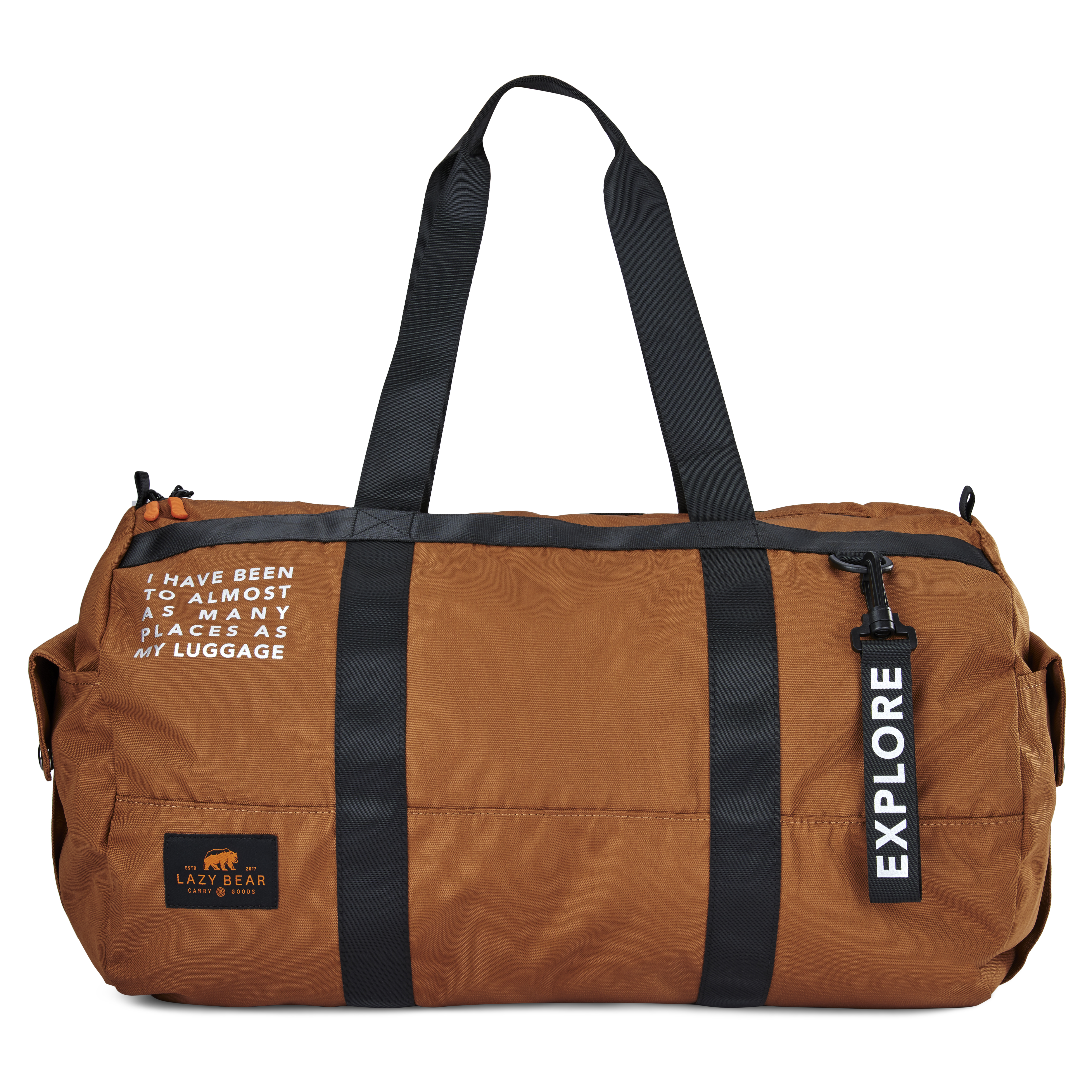 Lealand Brown Foldable Duffel Bag  - 8