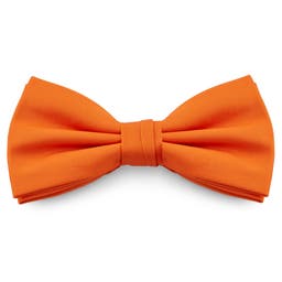 Screaming Orange Basic Pre-Tied Bow Tie