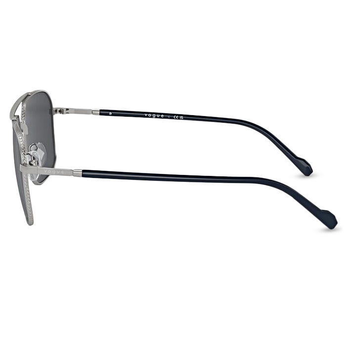 Négyszögletes fém és fekete napszemüveg | Vogue 0VO4289S - 4