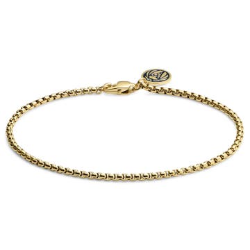 Essentials | 1/16" (2 mm) Gold-Tone Curved Box Chain Bracelet Essentials | 1/16" (2 mm) Gold-Tone Curved Box Chain Bracelet