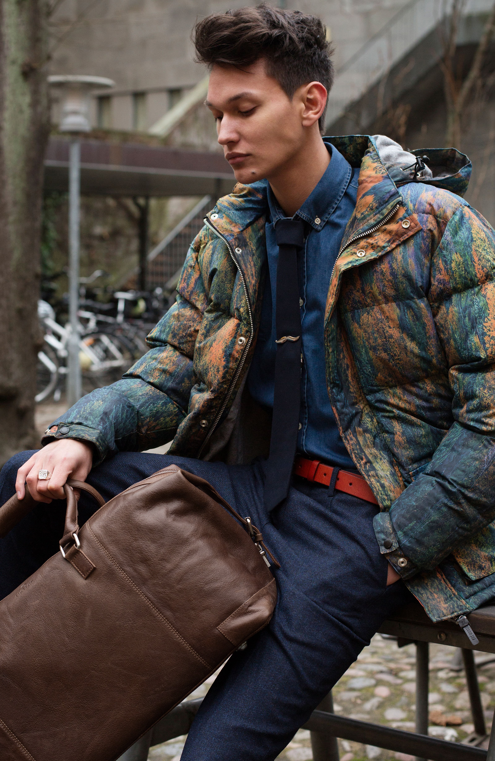 Brown California Weekend Bag - 6