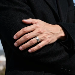 KnSam - Anello da uomo in argento e Acciaio inossidabile, 62 KnSam - Anello da uomo in argento e Acciaio inossidabile, 62