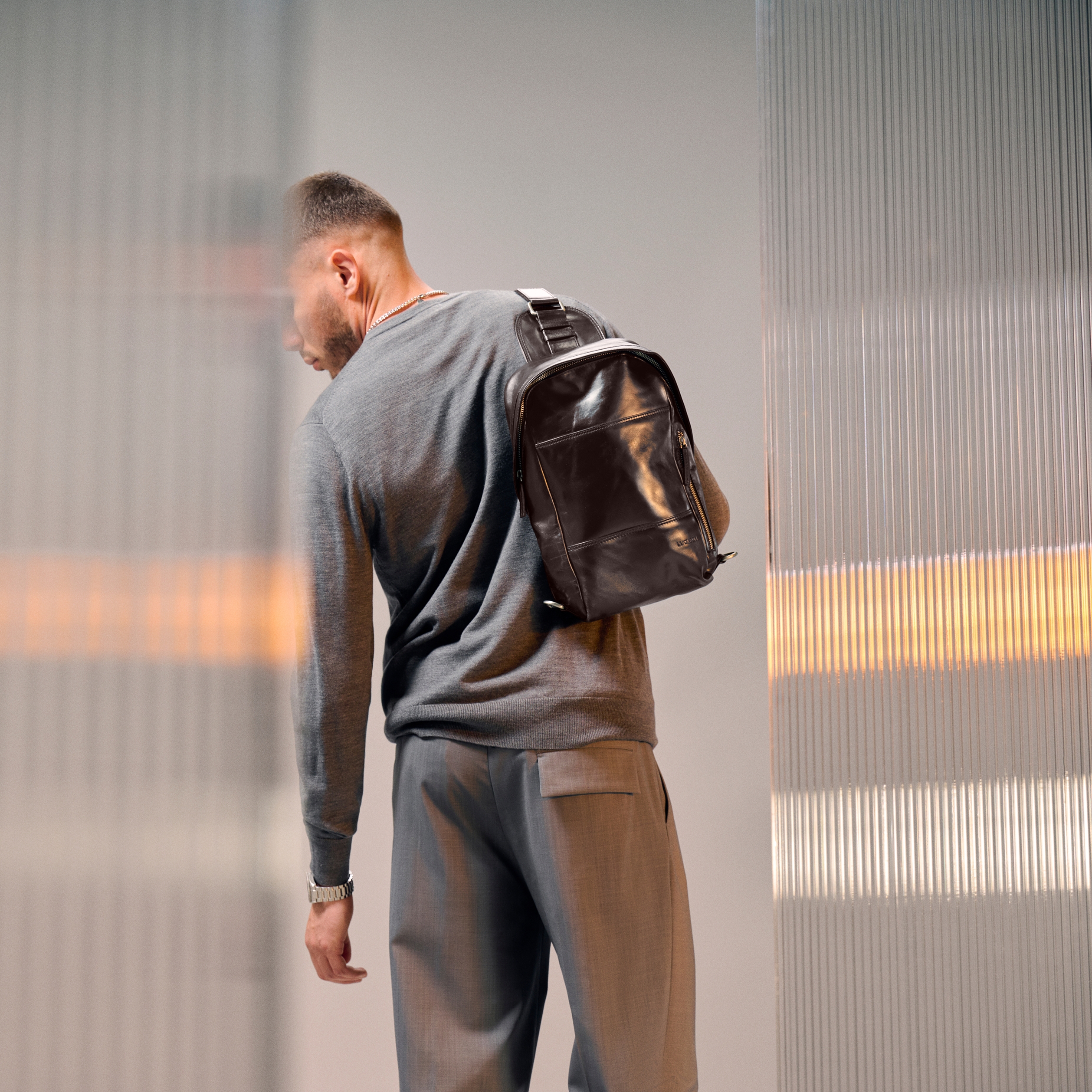 Mochila Castanho Escuro com Alça Jasper - 2