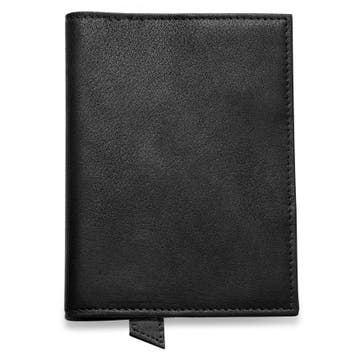 Passport Cover | Black Full-Grain Buffalo Leather Passport Cover | Black Full-Grain Buffalo Leather