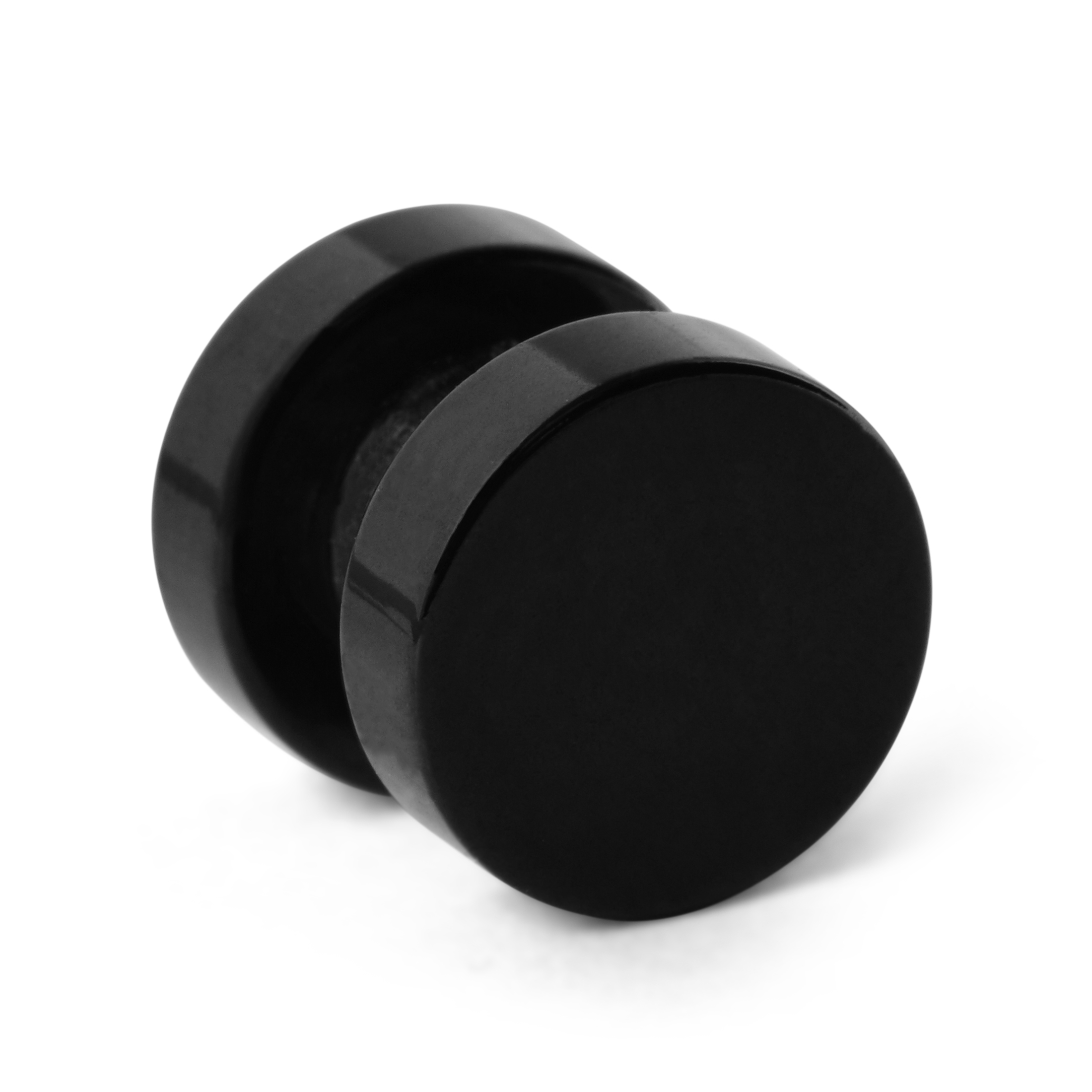 Musta & hopeansävyinen tähtiaiheinen magneettikorvakoru - 3