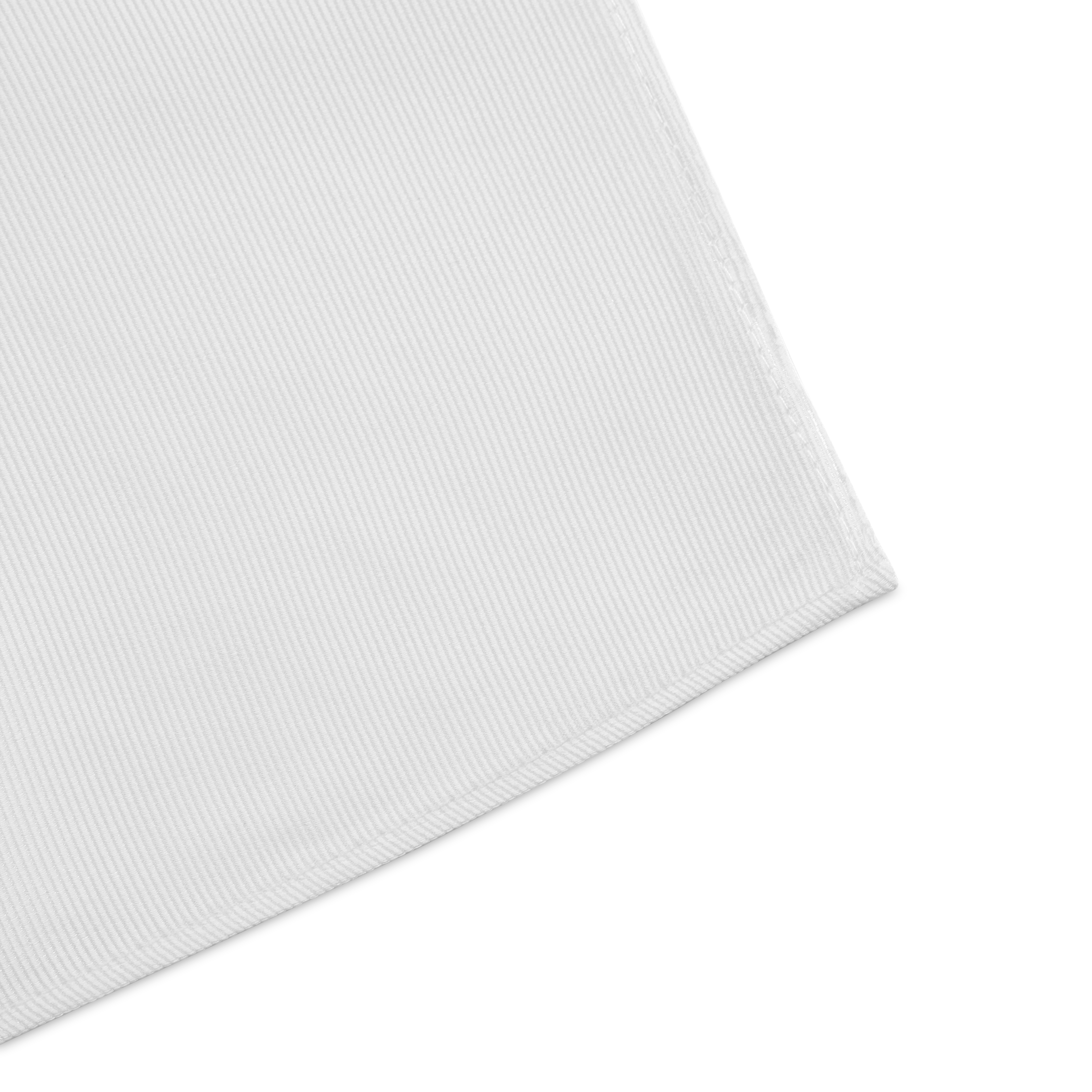 White Silk-Twill Pocket Square  - 4