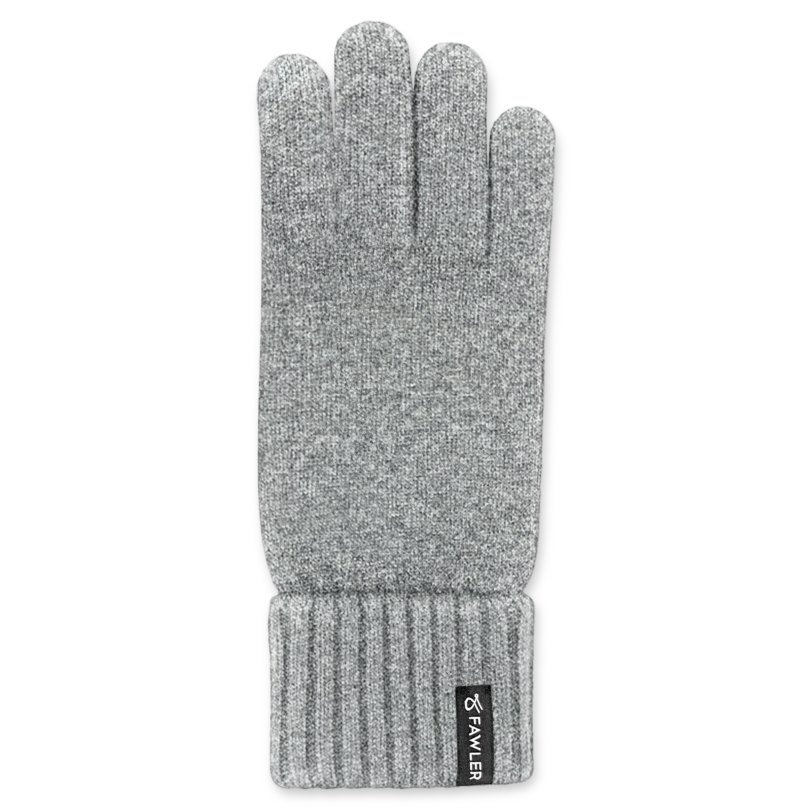 Baltic | Luvas Cinzentas-escuro Caneladas em Lã Fina Compatíveis com Ecrãs - 3