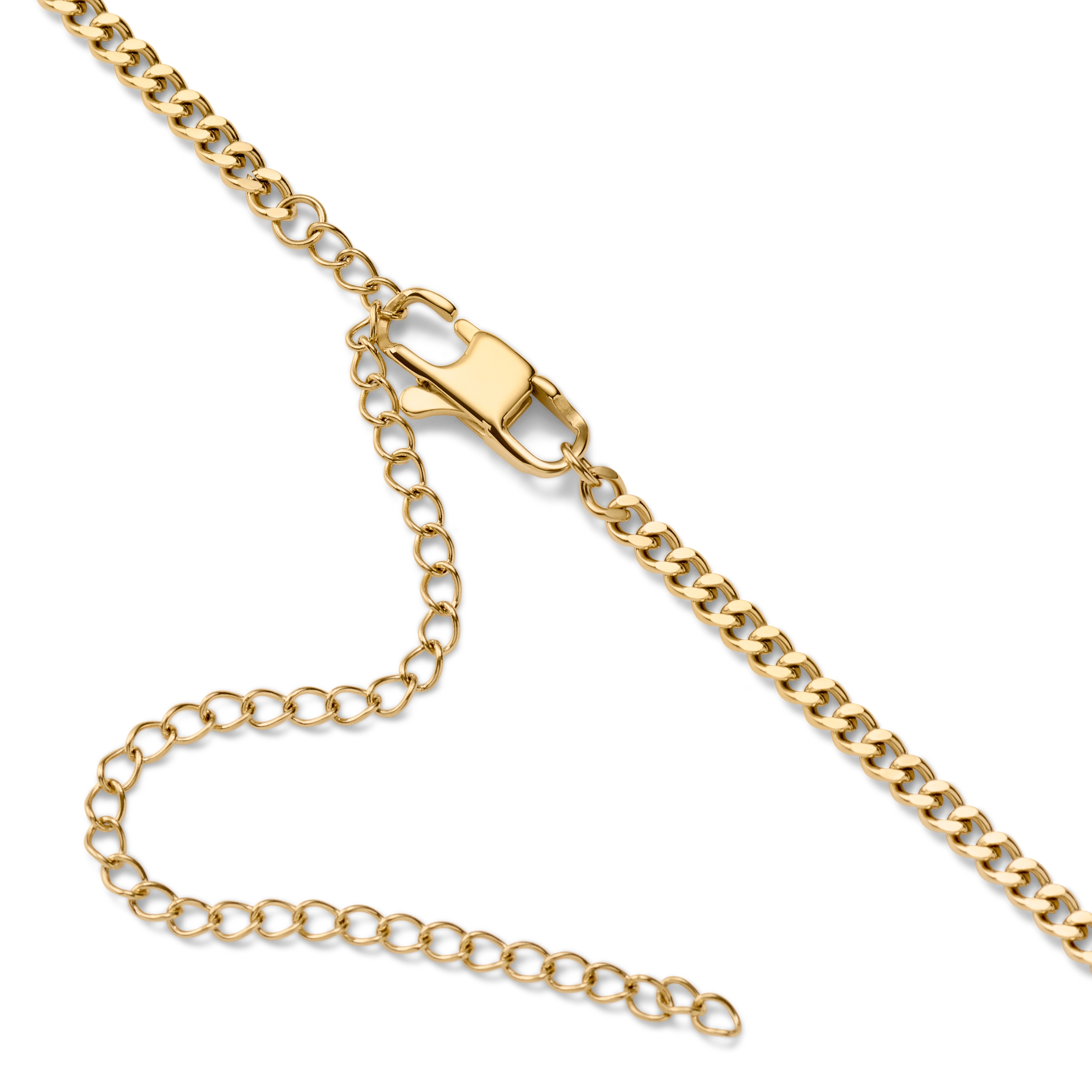 Ocata | Gold-Tone Dog Tag & Black Pearl Necklace - 3
