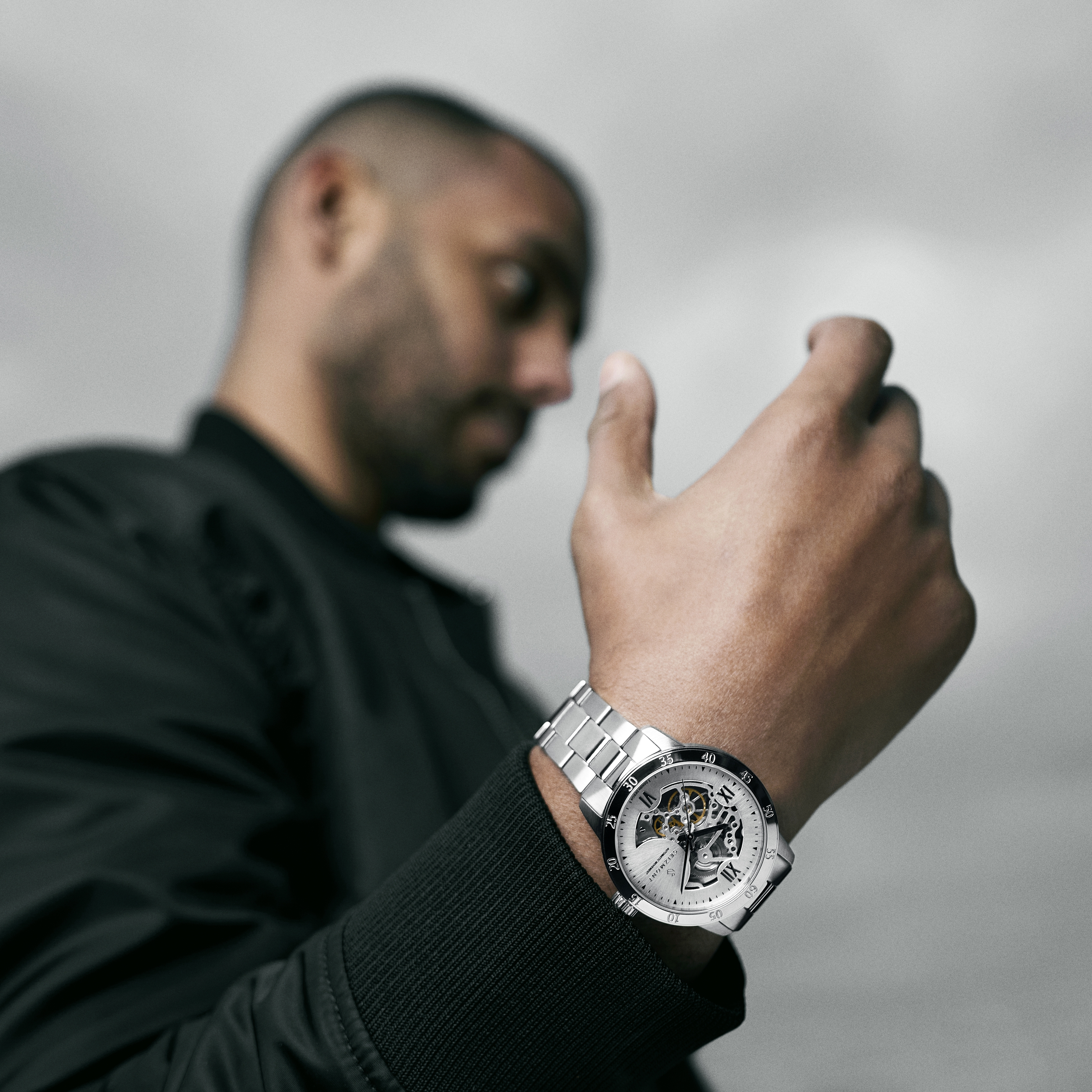 Dante II | Silver-tone Skeleton Watch - 5