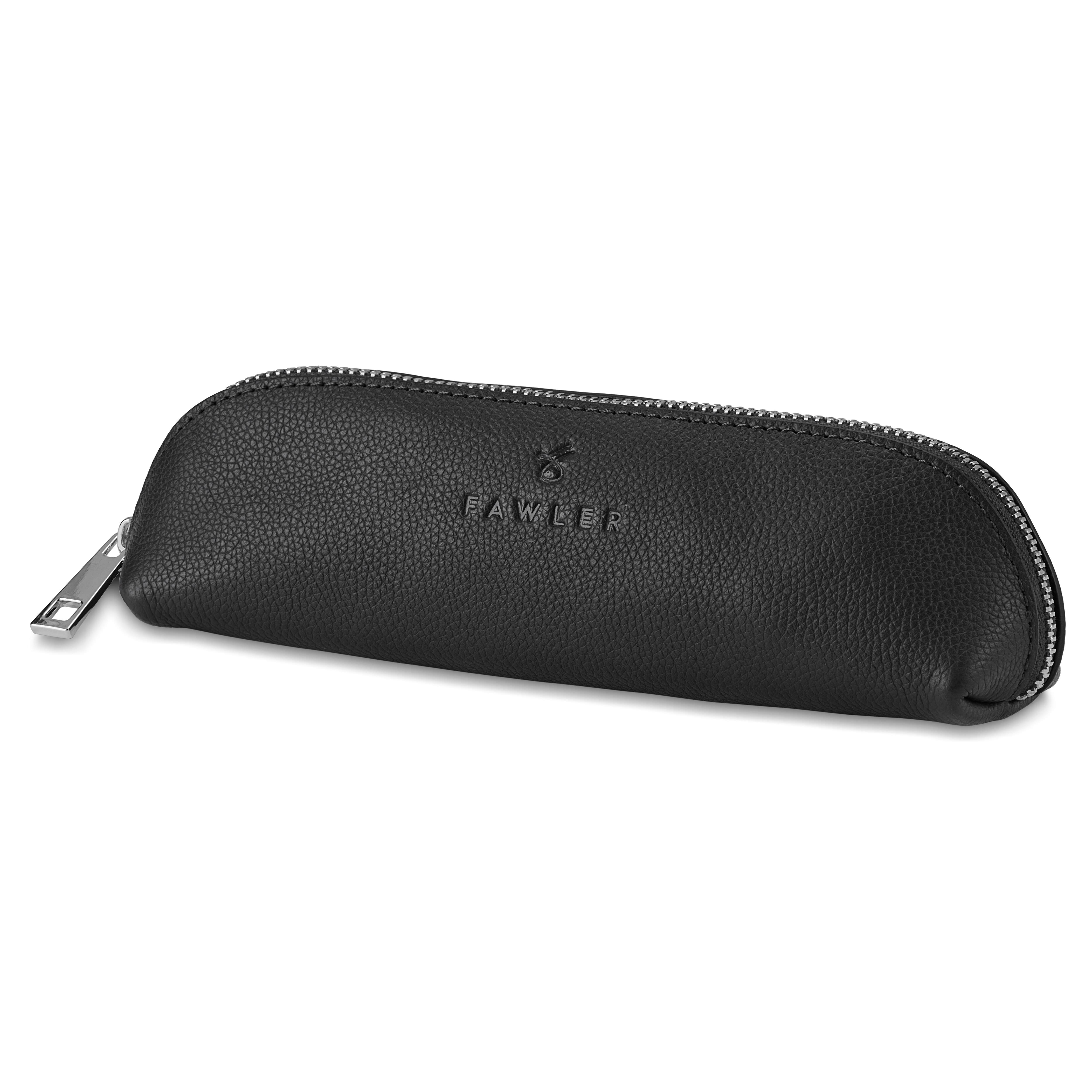 Black Leather Pencil Case - 2