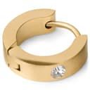 Klappcreole Goldfarben mit Zirkonia Klappcreole Goldfarben mit Zirkonia
