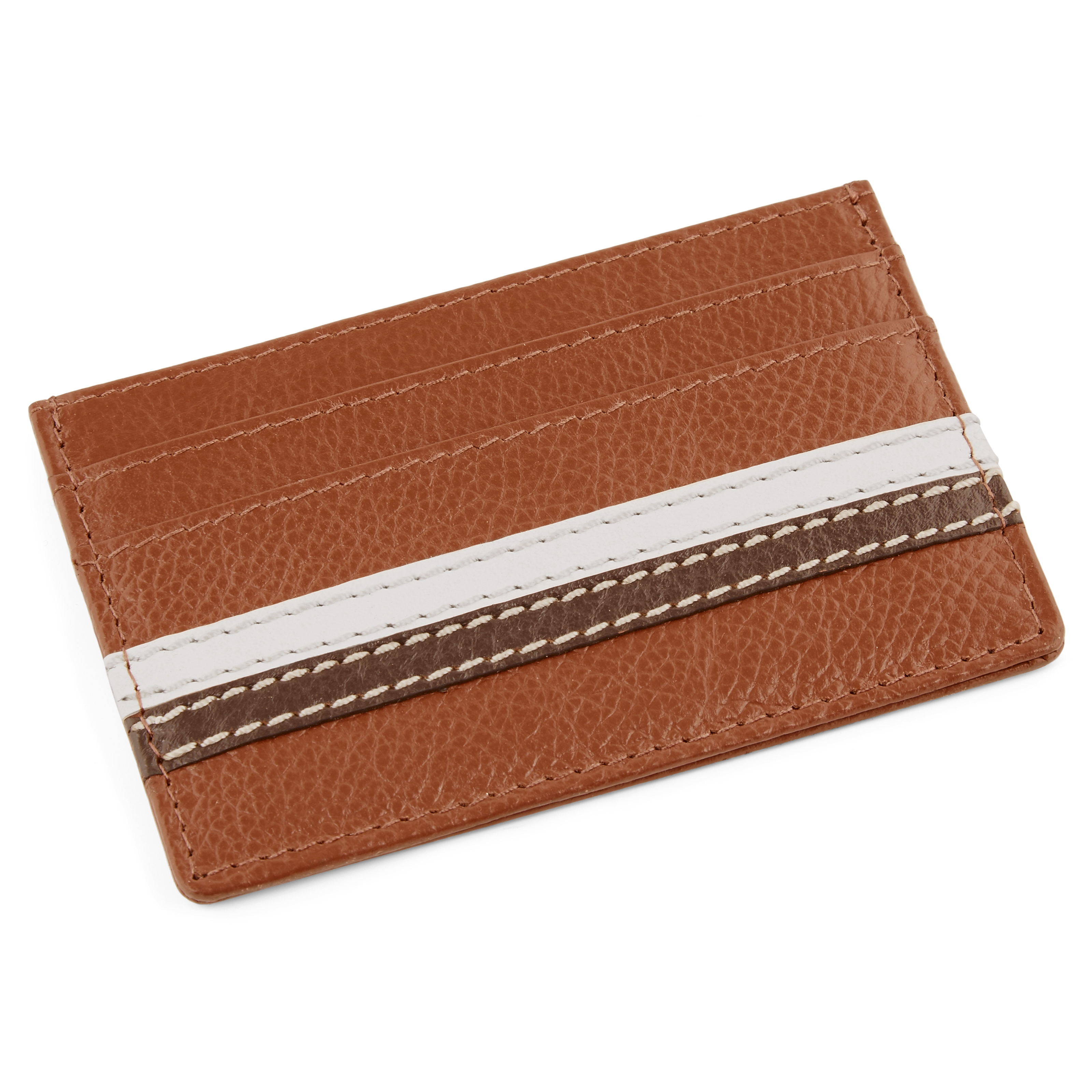 Landen Tan Leather RFID Cardholder - 5