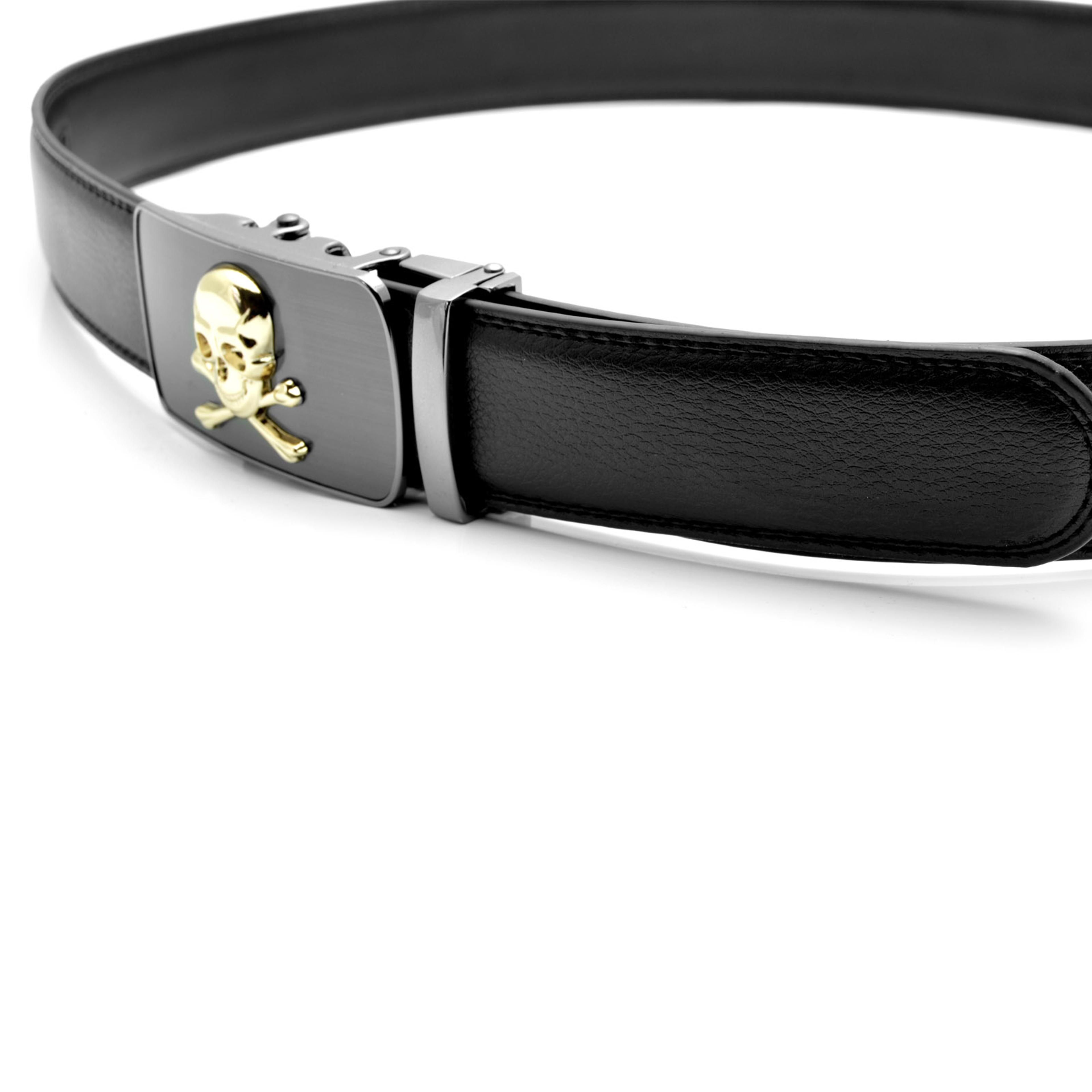 Gold Skull Auto Lock Belt - 3