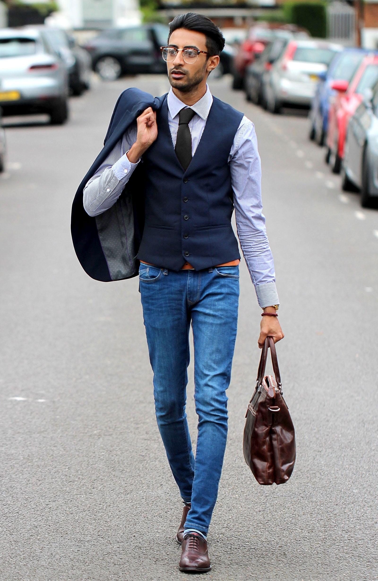 Ash Grey Polyester Knitted Tie - 6