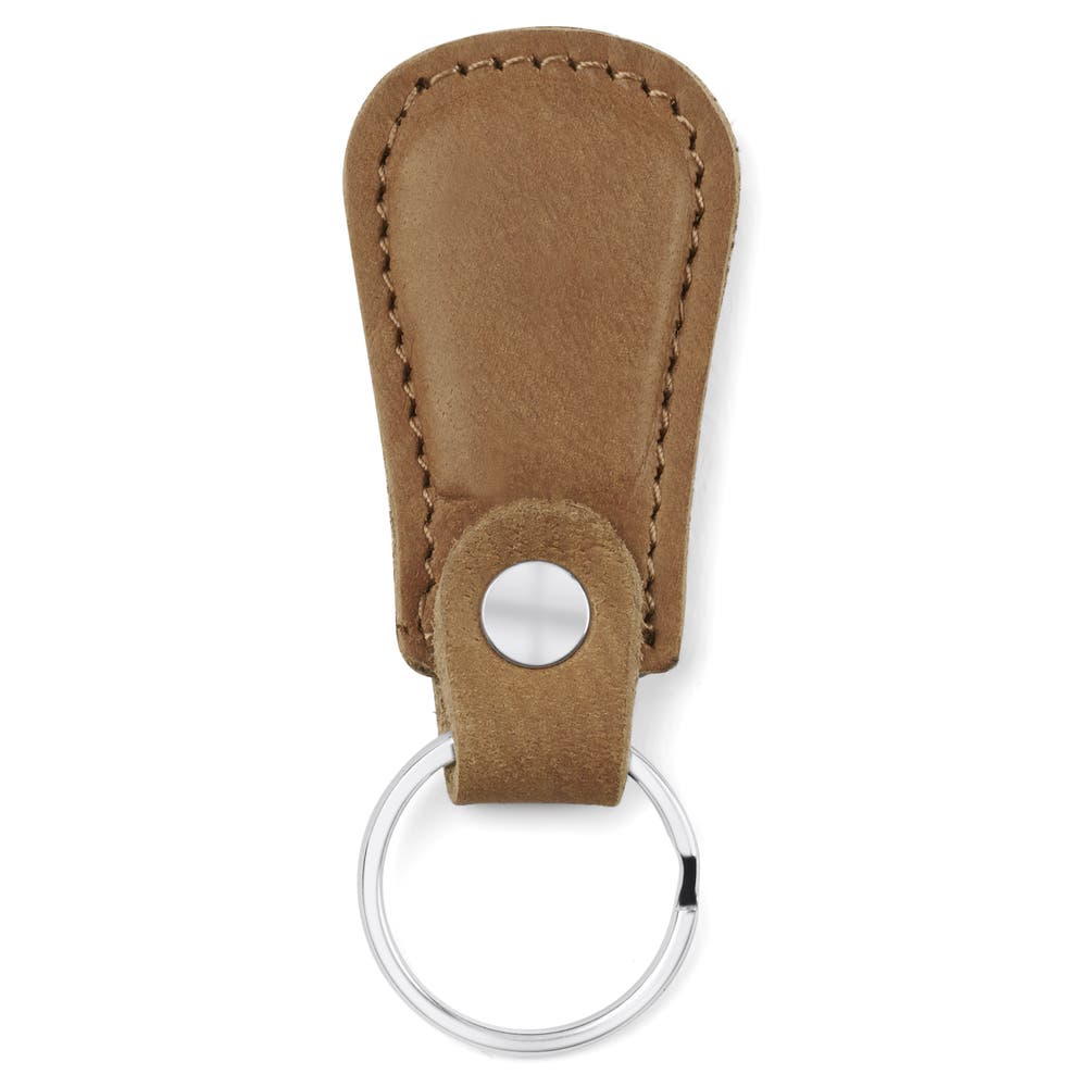 hover: Keychain | Nougat Full-Grain Buffalo Leather | Short hover: Keychain | Nougat Full-Grain Buffalo Leather | Short