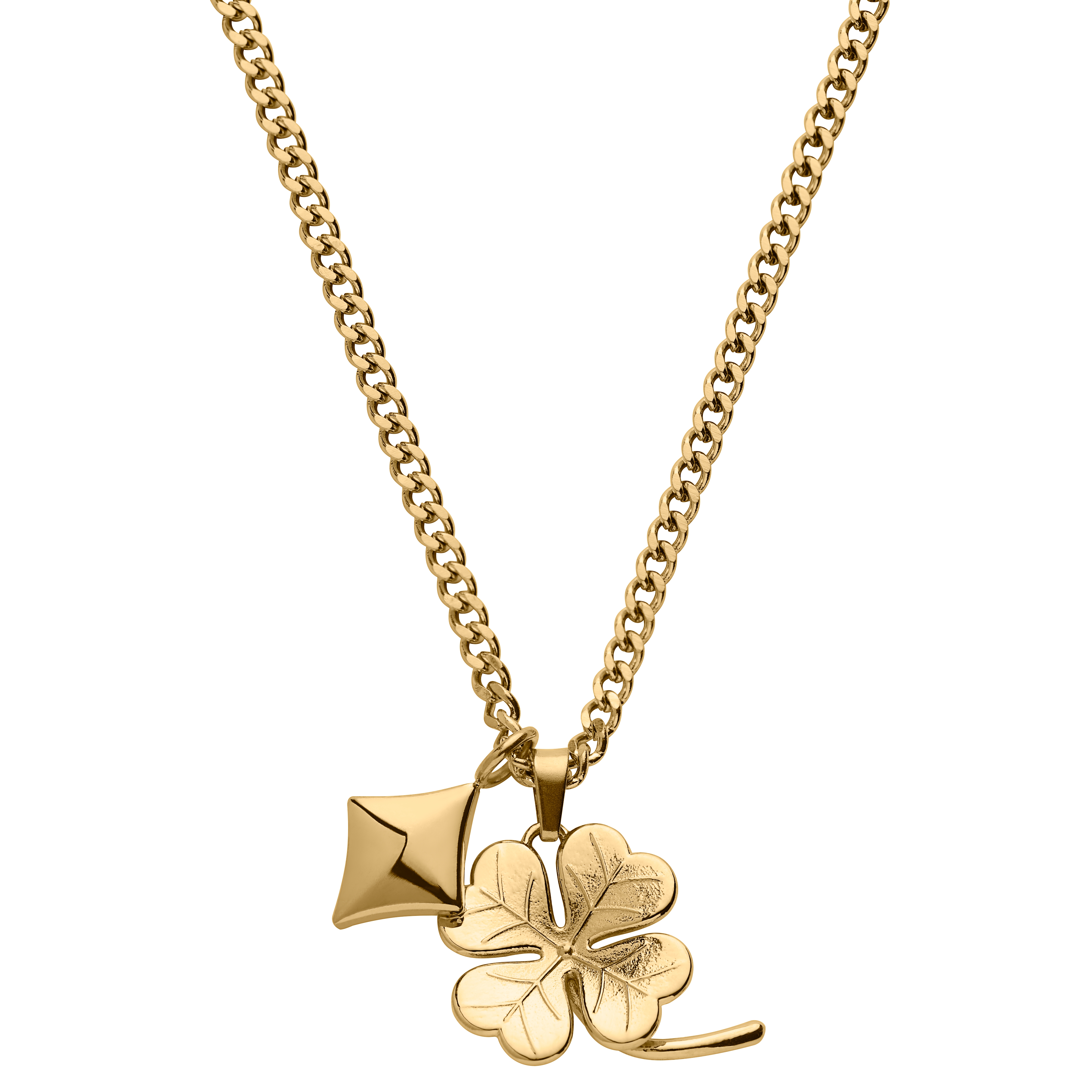 SUKAI JEWELS Multi Use Magnetic Hearts Leaf Clover Pendant Necklace Chain  for Women and Girls Gold-plated Cubic Zirconia Brass Pendant Price in India  - Buy SUKAI JEWELS Multi Use Magnetic Hearts Leaf