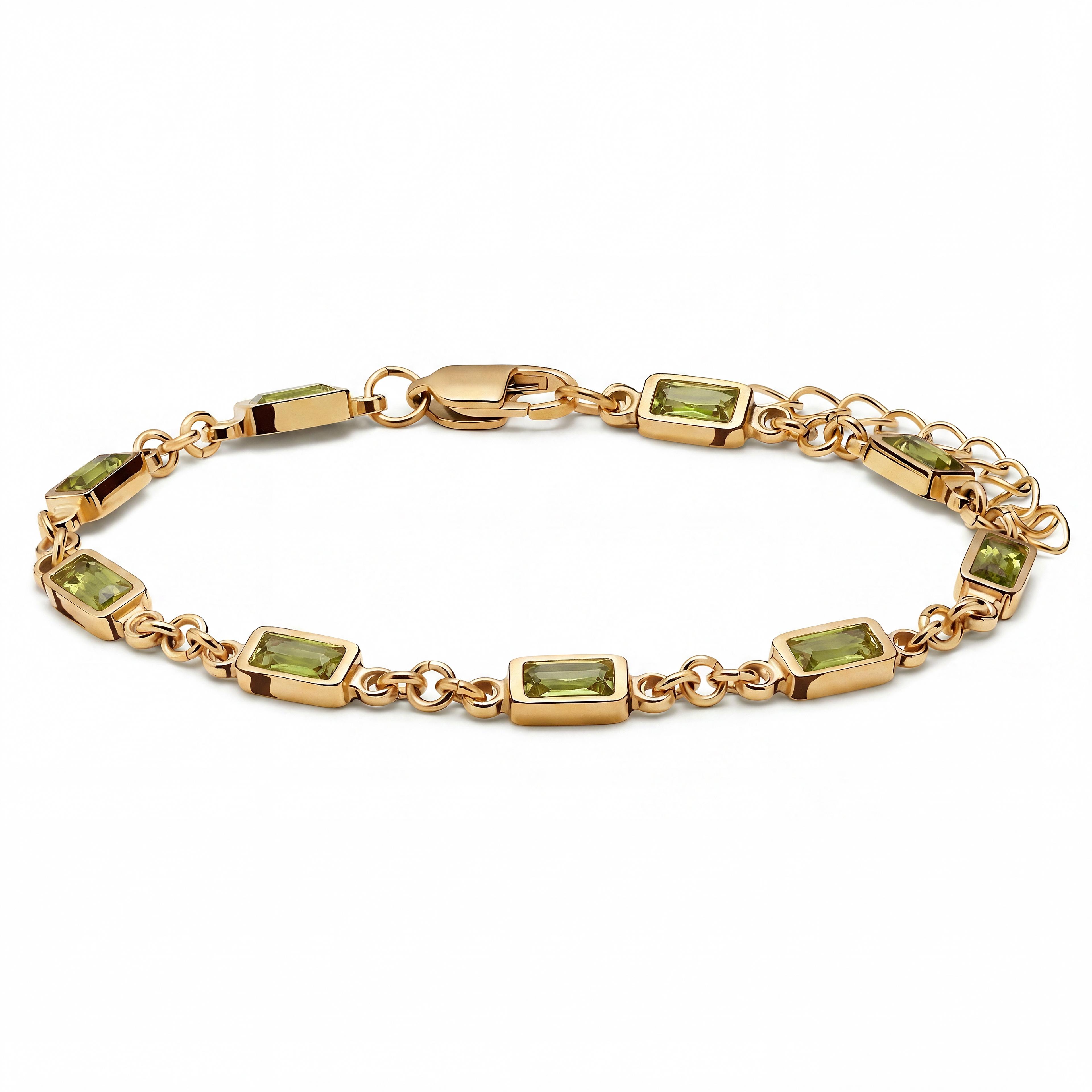 Prism | Limettengrünes goldfarbenes Kristallglas-Edelstein-Armband Prism | Limettengrünes goldfarbenes Kristallglas-Edelstein-Armband