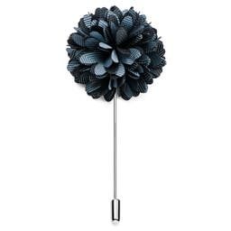Magnolia | Smoke Grey Flower Lapel Pin