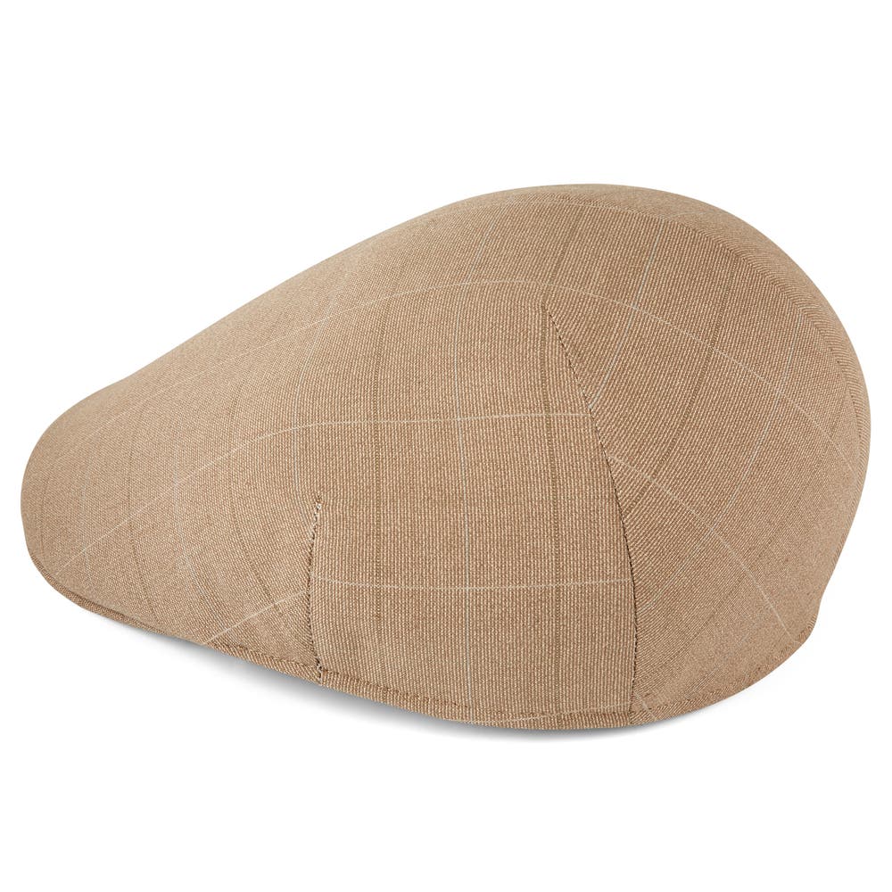 hover: Tirreno Tan Checkered Flat Cap hover: Tirreno Tan Checkered Flat Cap