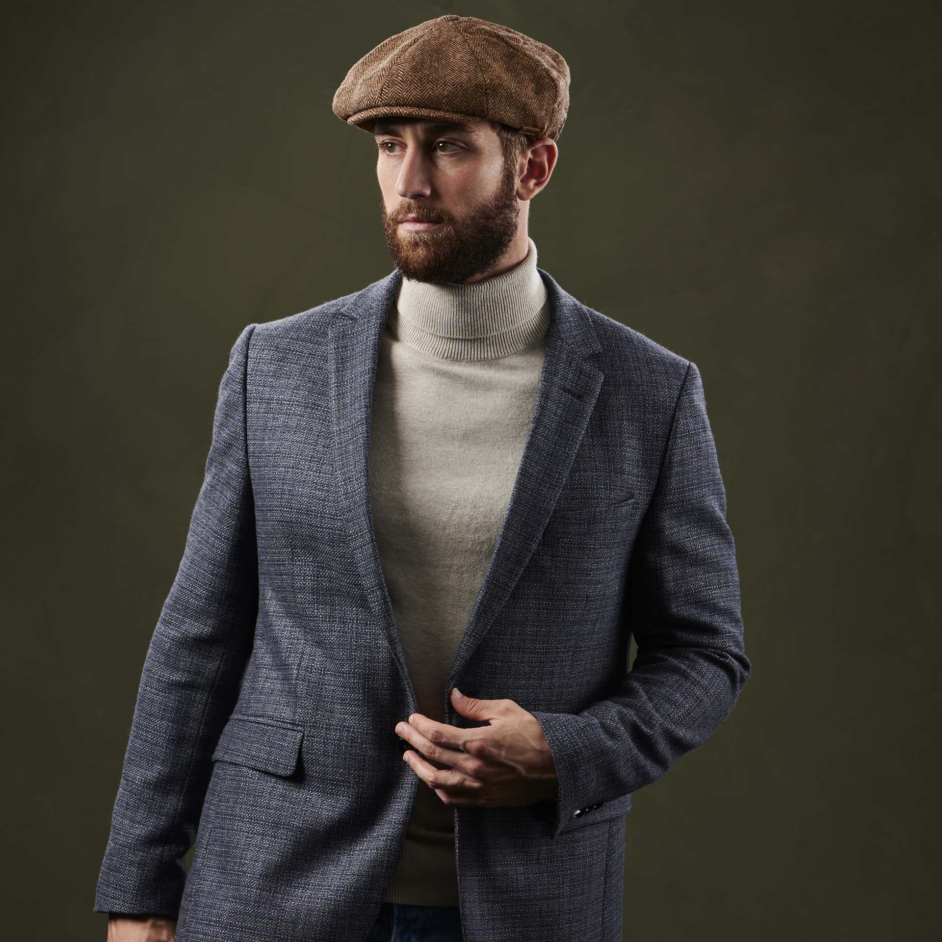 Dark Brown Newsboy Cap In stock! Major Wear