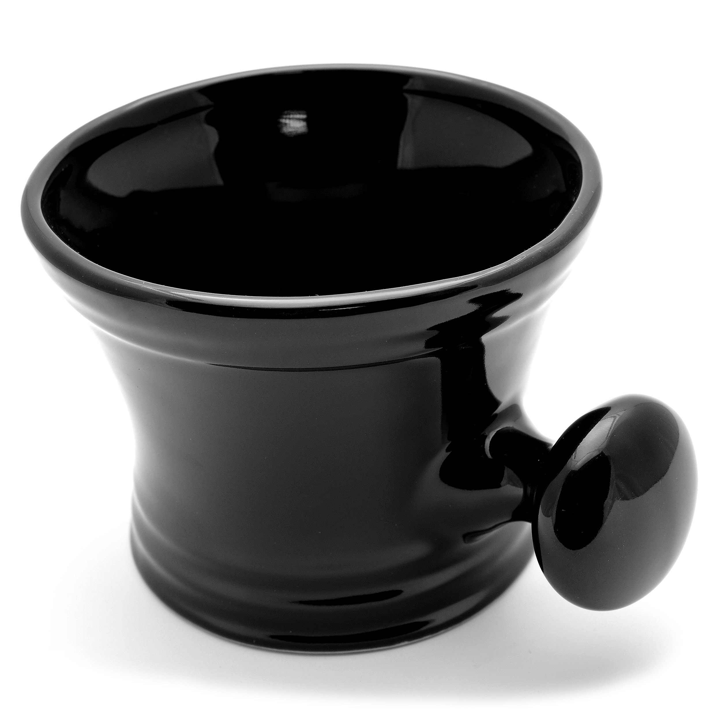 Black Porcelain Shaving Mug - 4