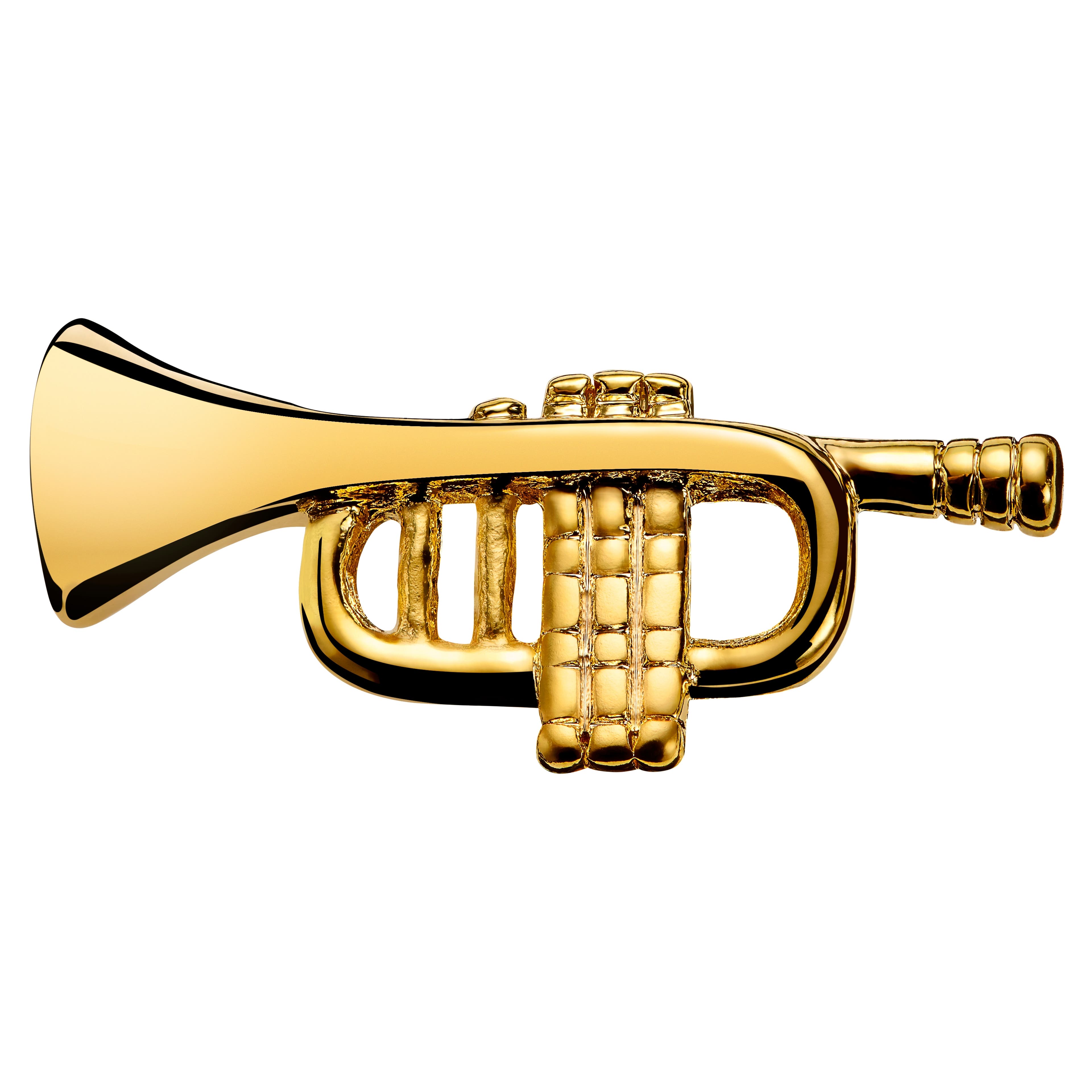 Echus | Gold-Tone Trumpet Lapel Pin