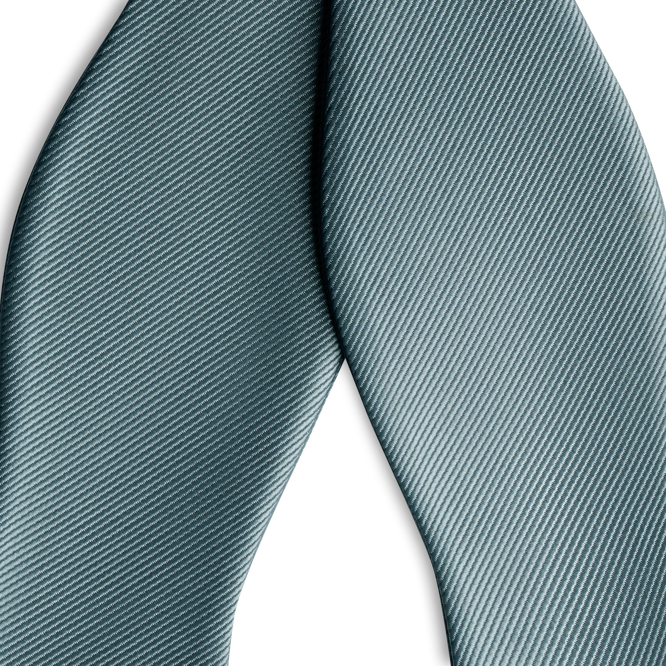 Nœud papillon à nouer couleur gris fumée en gros-grain - 2