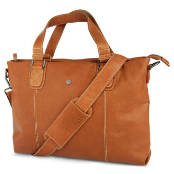 Oxford Classic Tan Leather Bag