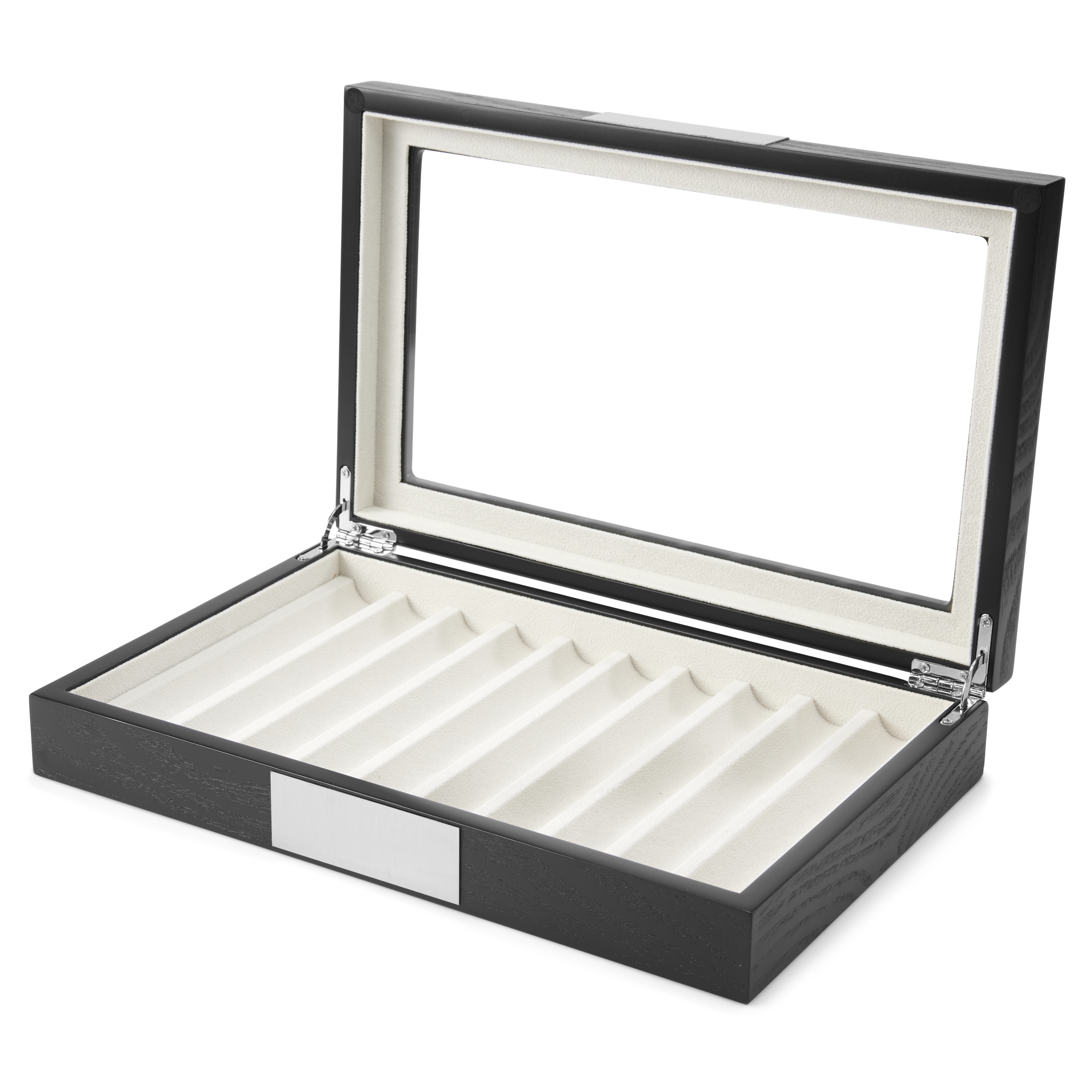 Black & Silver-Tone Pen Organiser Case – 10 Pens  - 2