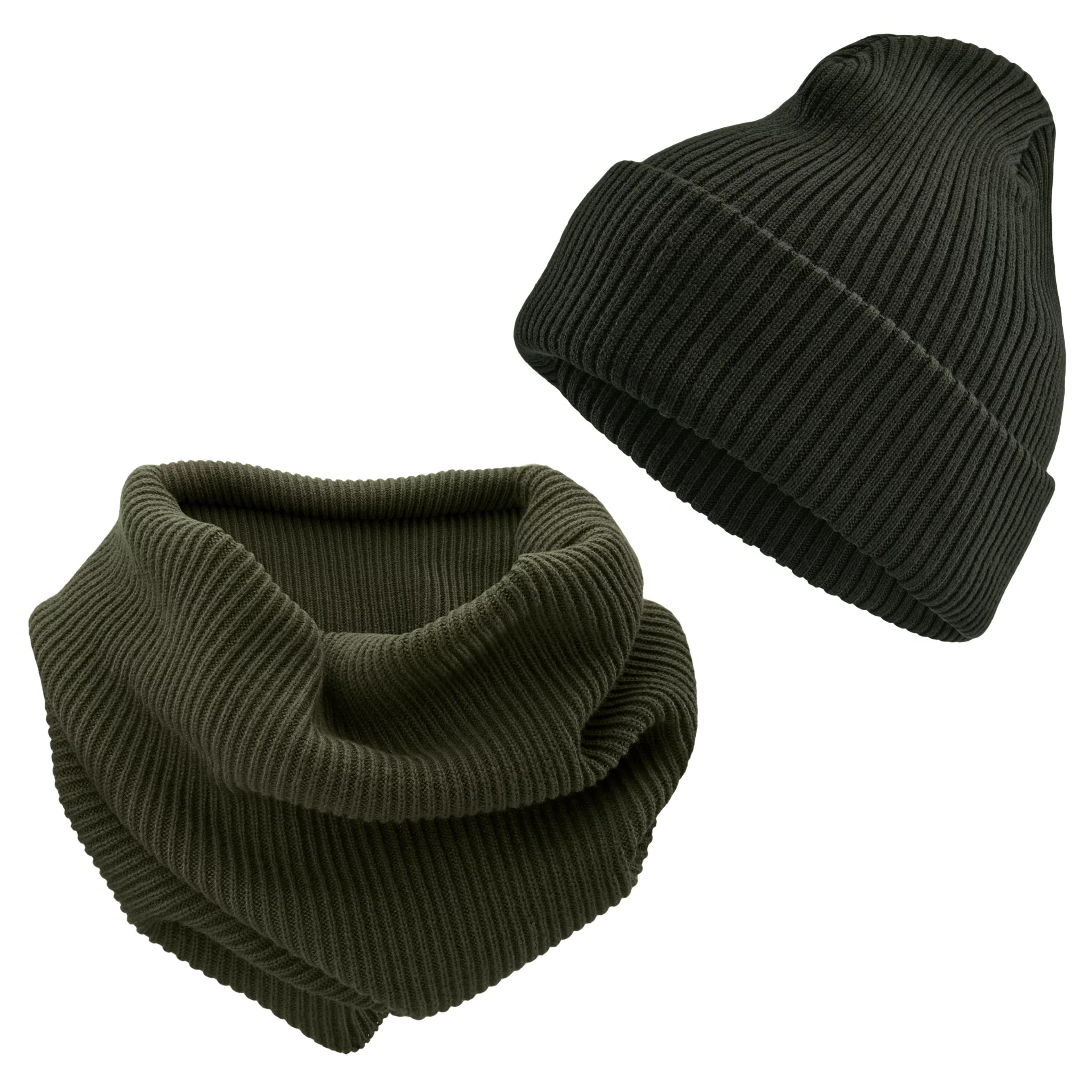 Frisco Olivgrüner Urban Schlauchschal & Kai Olivgrüne Kane Beanie Frisco Olivgrüner Urban Schlauchschal & Kai Olivgrüne Kane Beanie