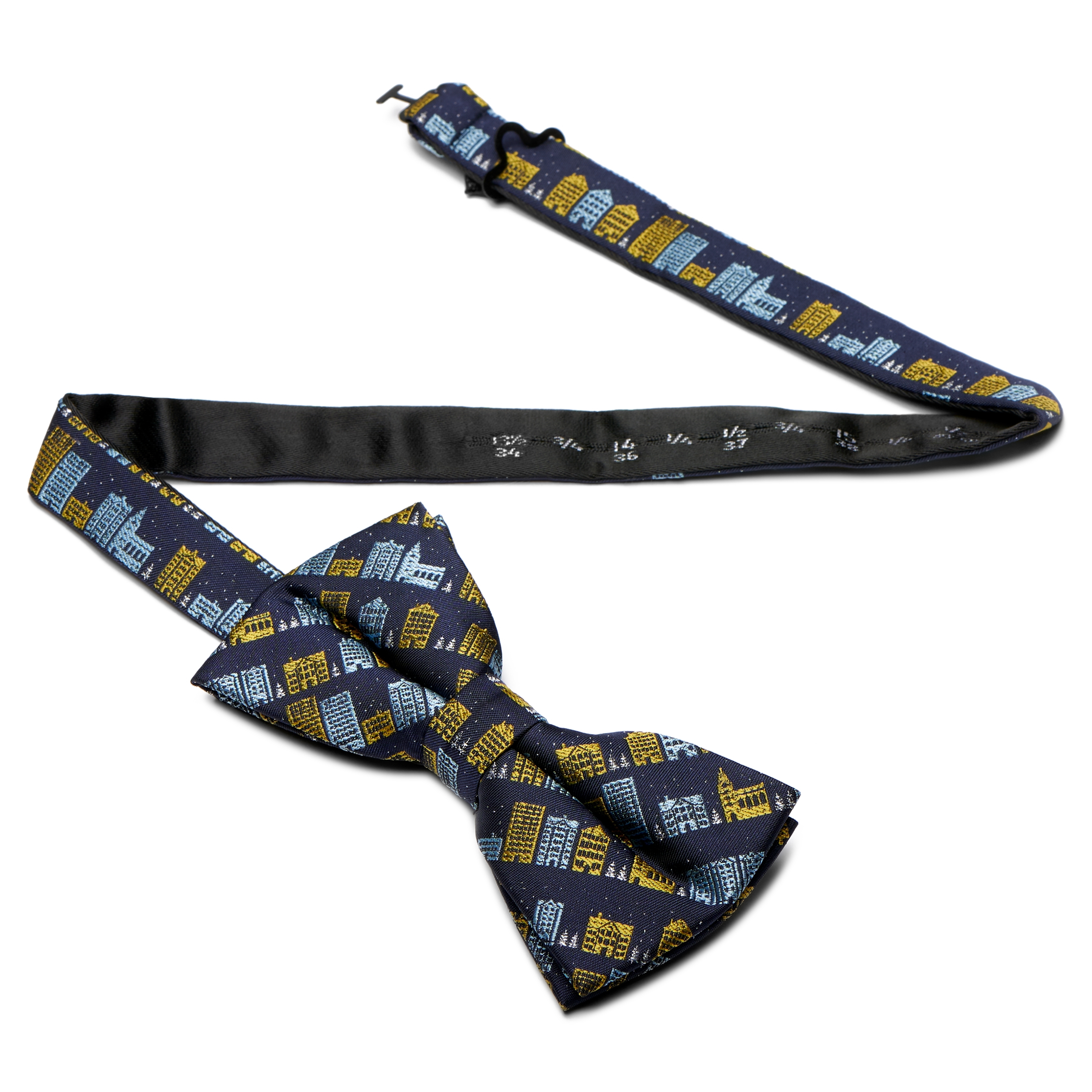 Navy Winter Wonderland Pre-Tied Bow Tie - 3