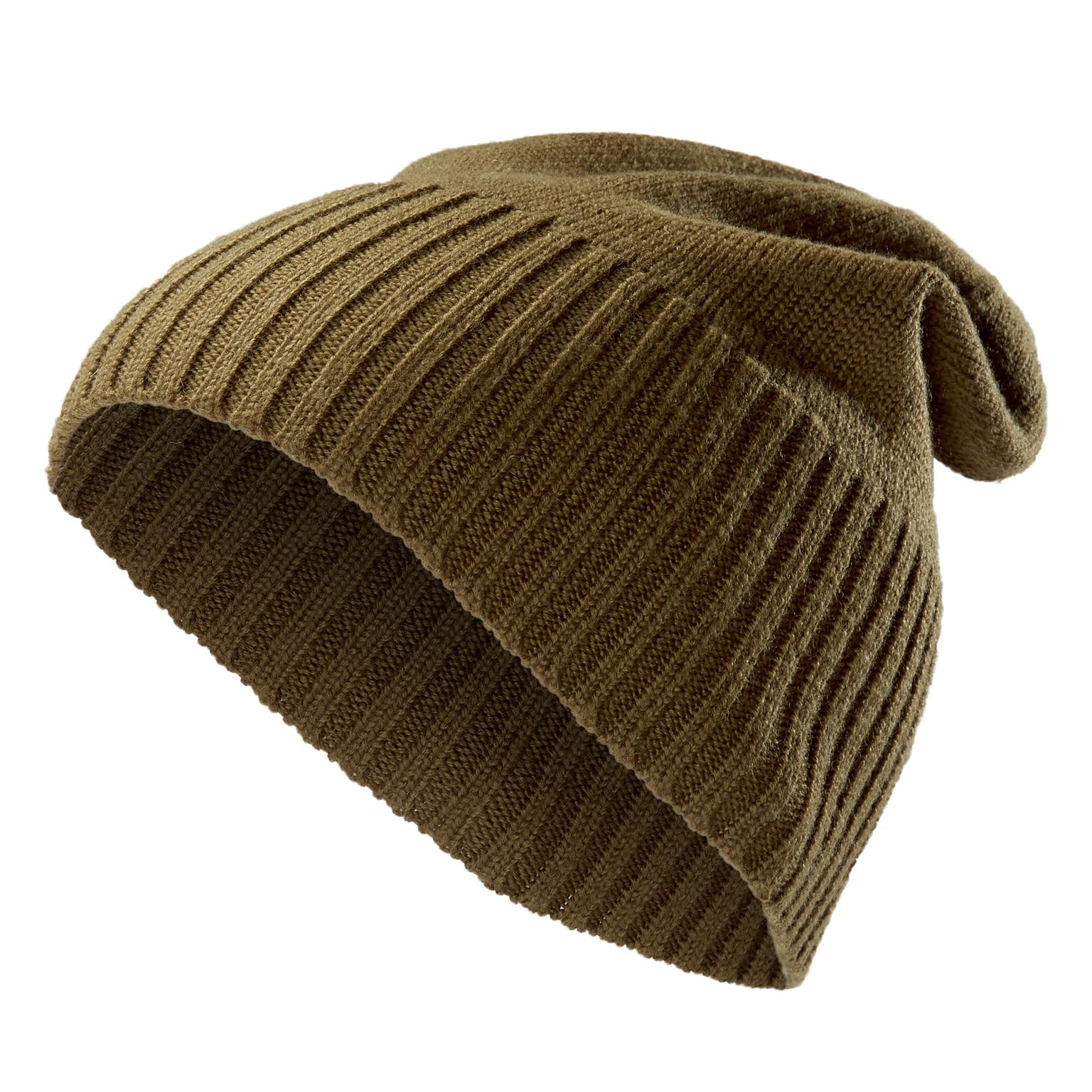 Kaleb Olive Green Merino Kane Beanie Kaleb Olive Green Merino Kane Beanie