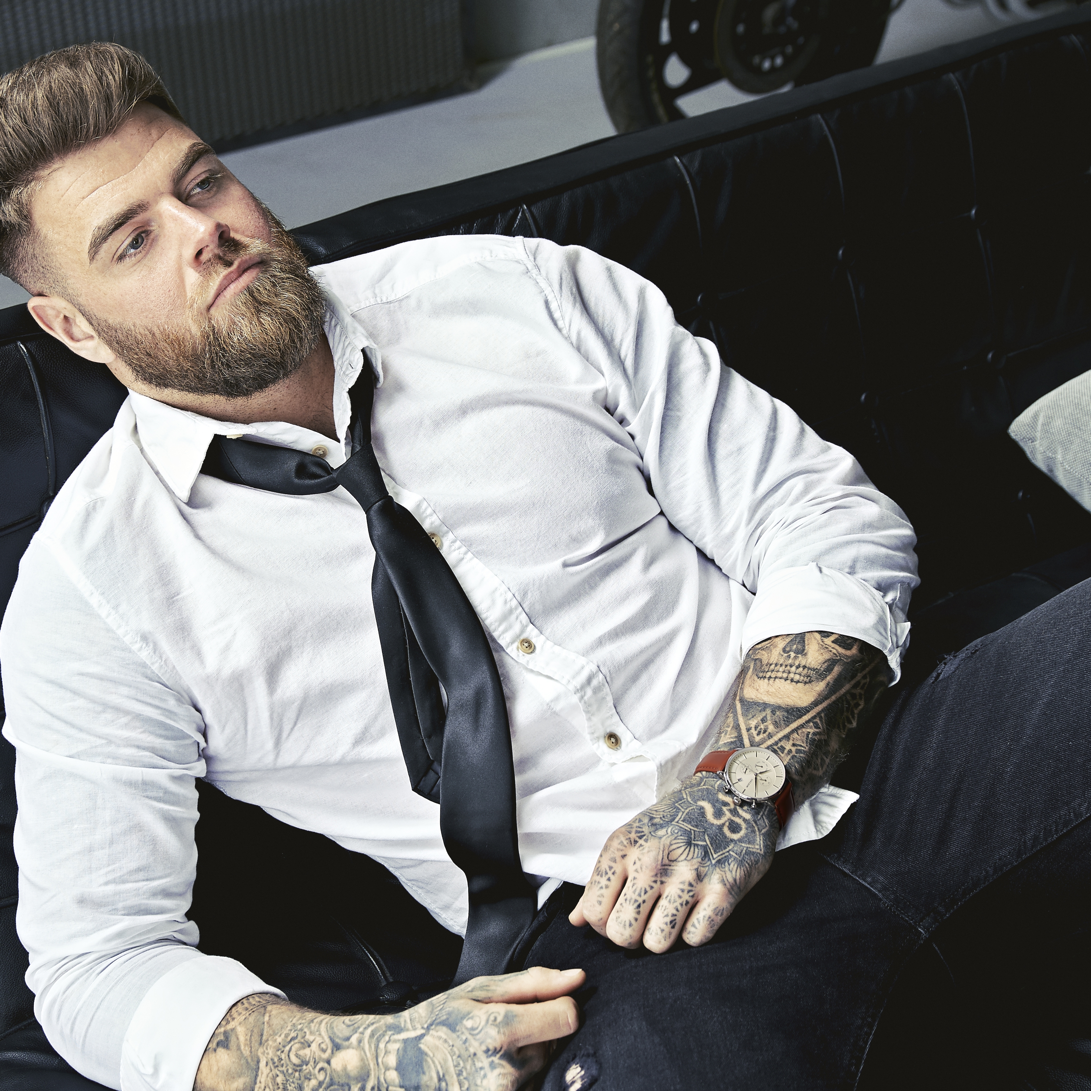 Ternion | Silver-tone and Cream Stainless Steel Dual-time Watch - 4