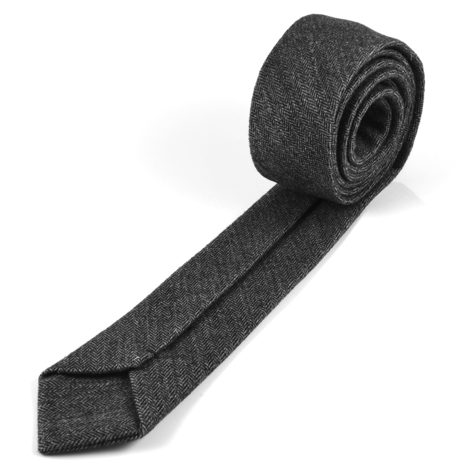 Volnena kravata v sivi barvi - 3