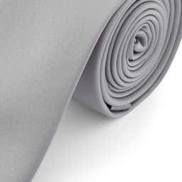 Light Grey 6cm Basic Tie - 2 - gallery