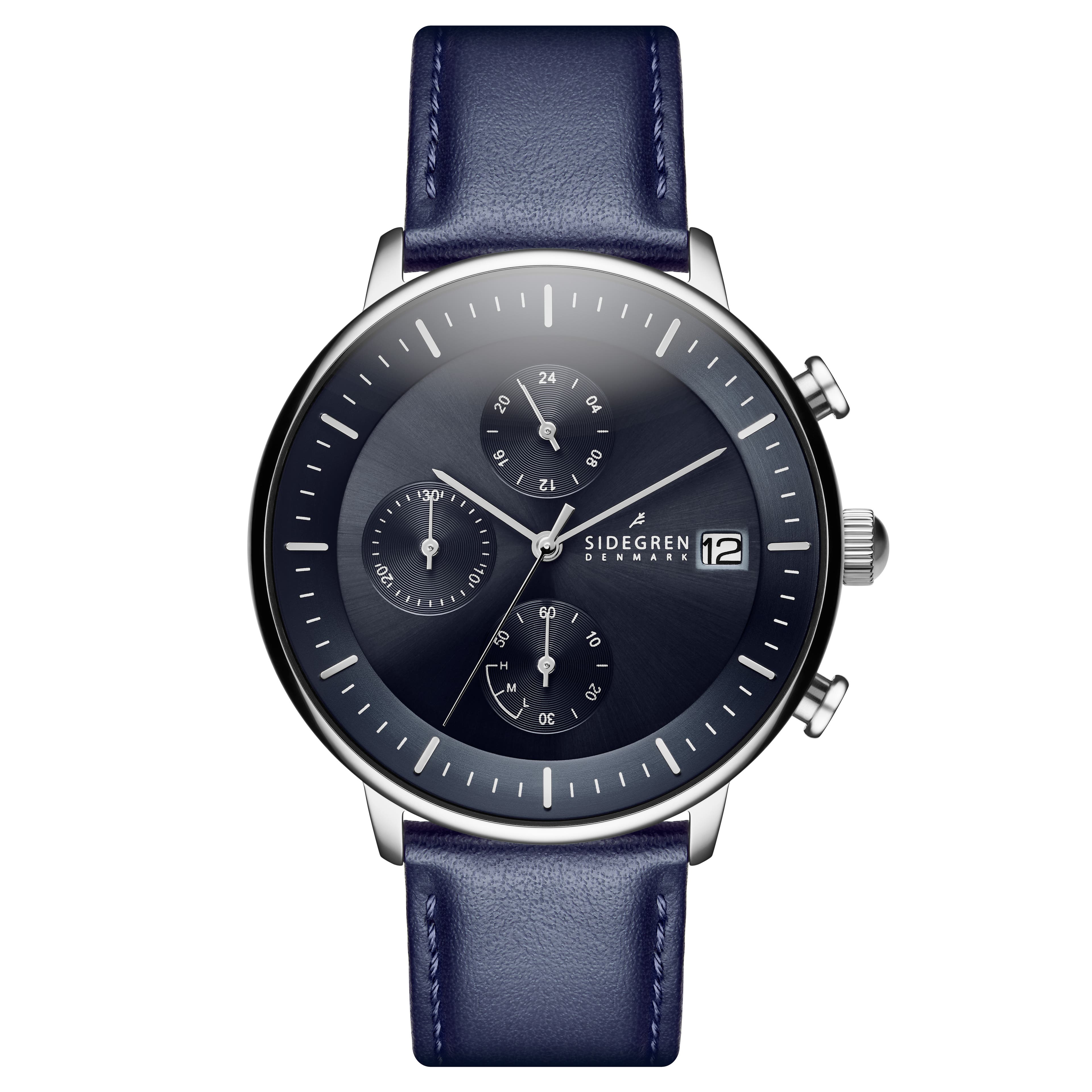 Solis | Blue Solar-Powered Chronograph Watch
