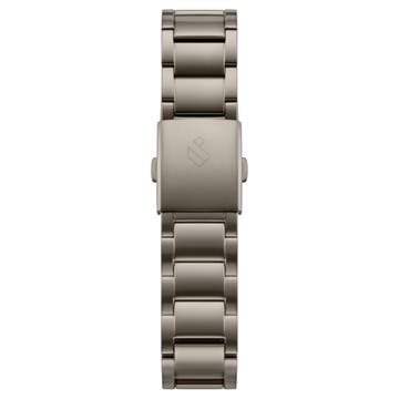 Yves | Correa para reloj de acero inoxidable gris metalizado