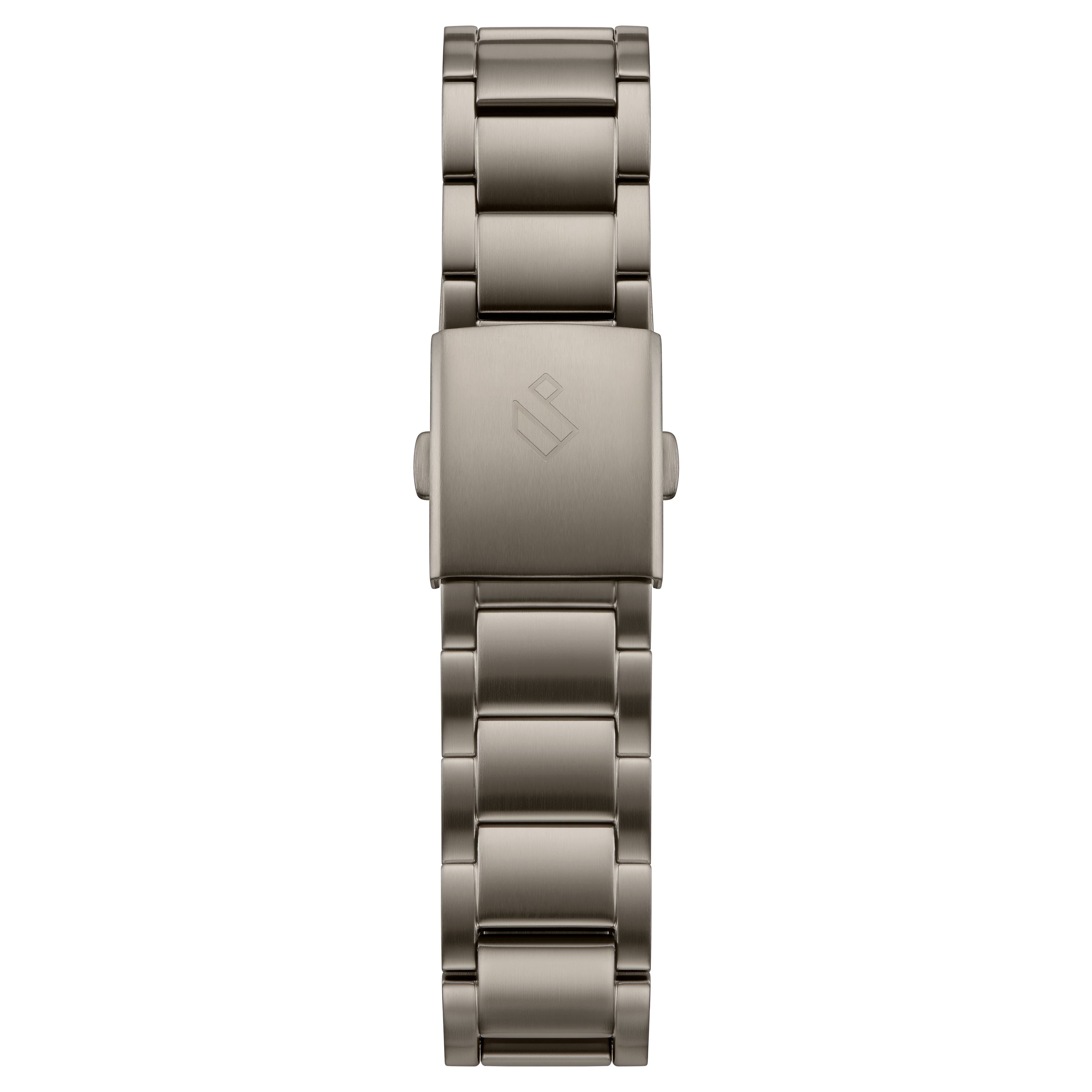 Yves | Correa para reloj de acero inoxidable gris metalizado