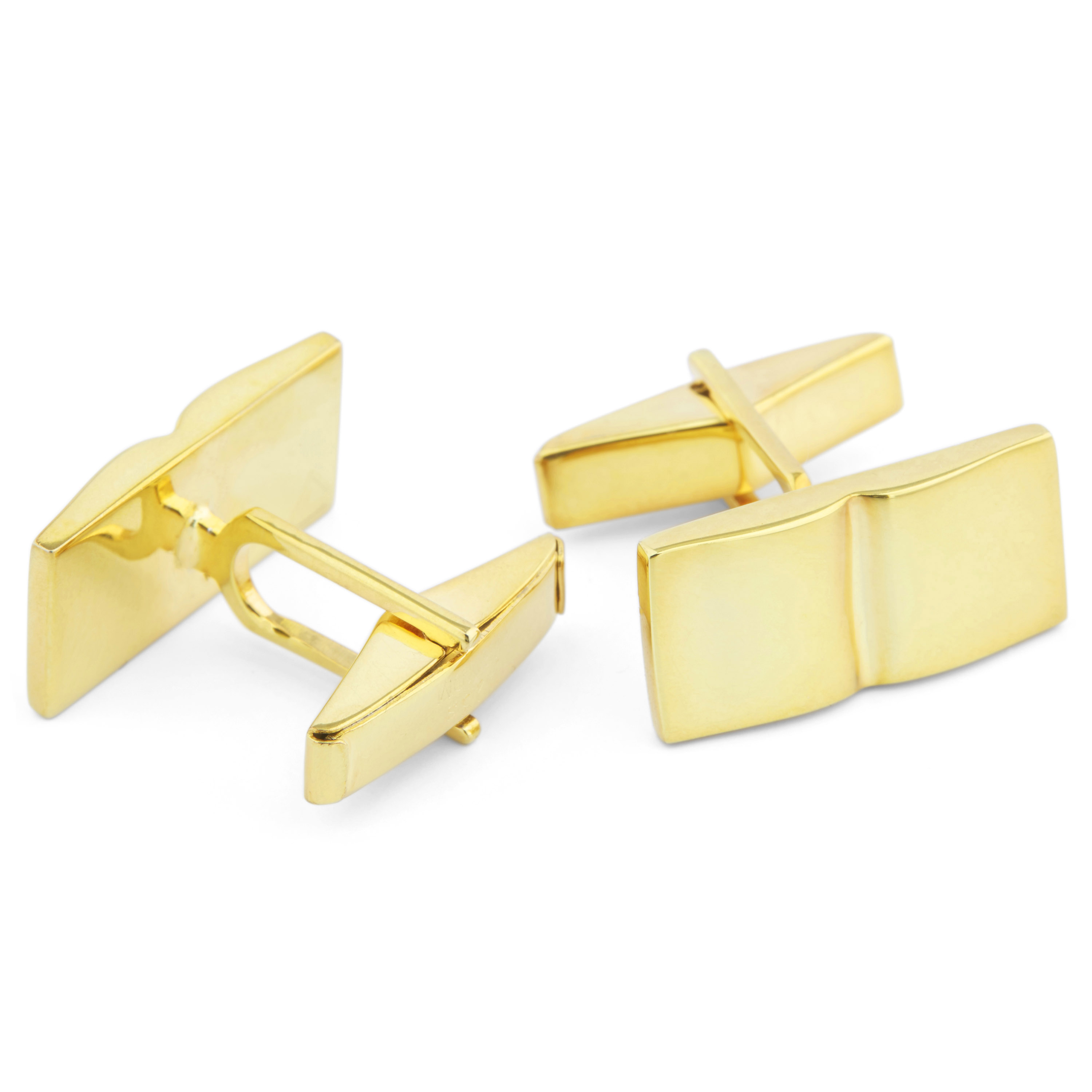 Set corto de plata 925s y oro con surco - 3