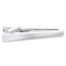 Novelle | Smooth Polished Silver-Tone Tie Bar