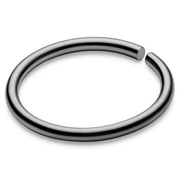 10 mm Seamless Silver-Tone Titanium Piercing Ring 10 mm Seamless Silver-Tone Titanium Piercing Ring